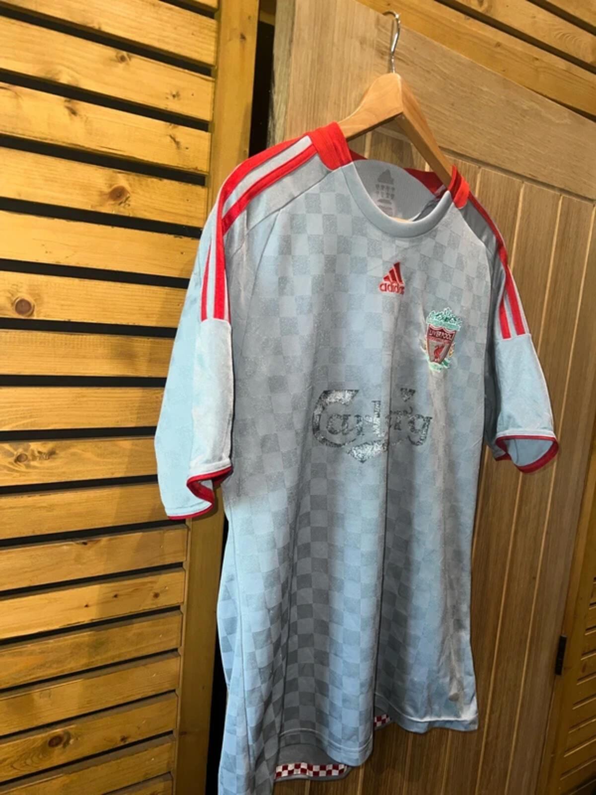 Vintage 2008/09 Liverpool FC Gerrard #8 Football Shirt L