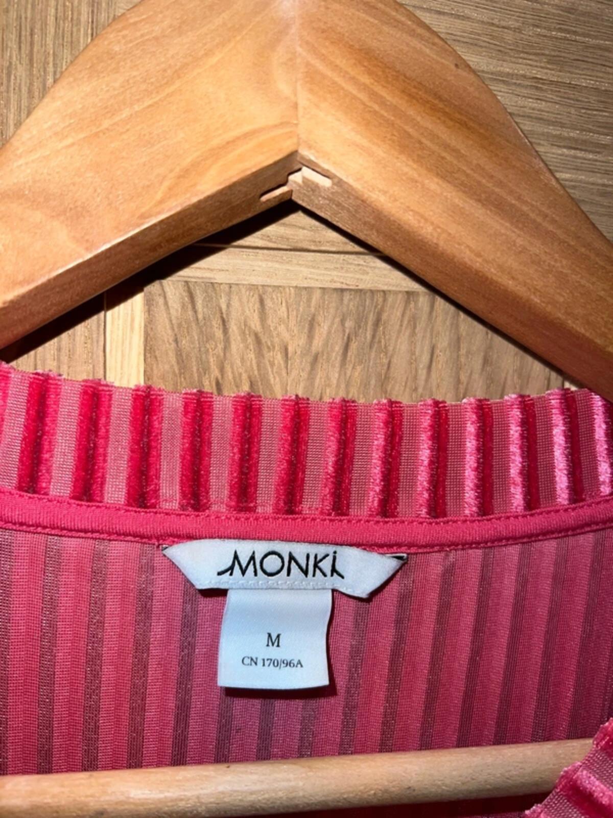 Monki Pink Ribbed Oversized T-Shirt / Mini Dress M