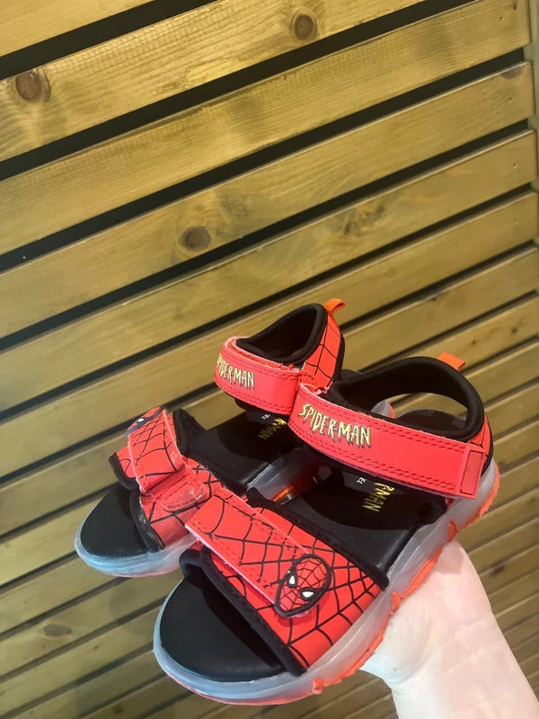 Spiderman Marvel Red Light Up Sandals UK11