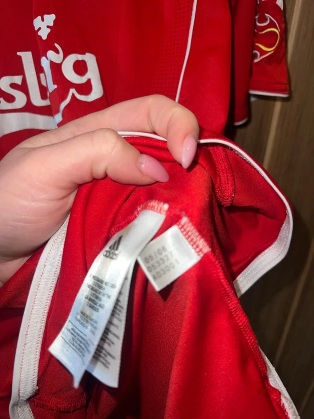 Vintage 2006-2008 Liverpool Football Club Adidas Home Jersey Shirt