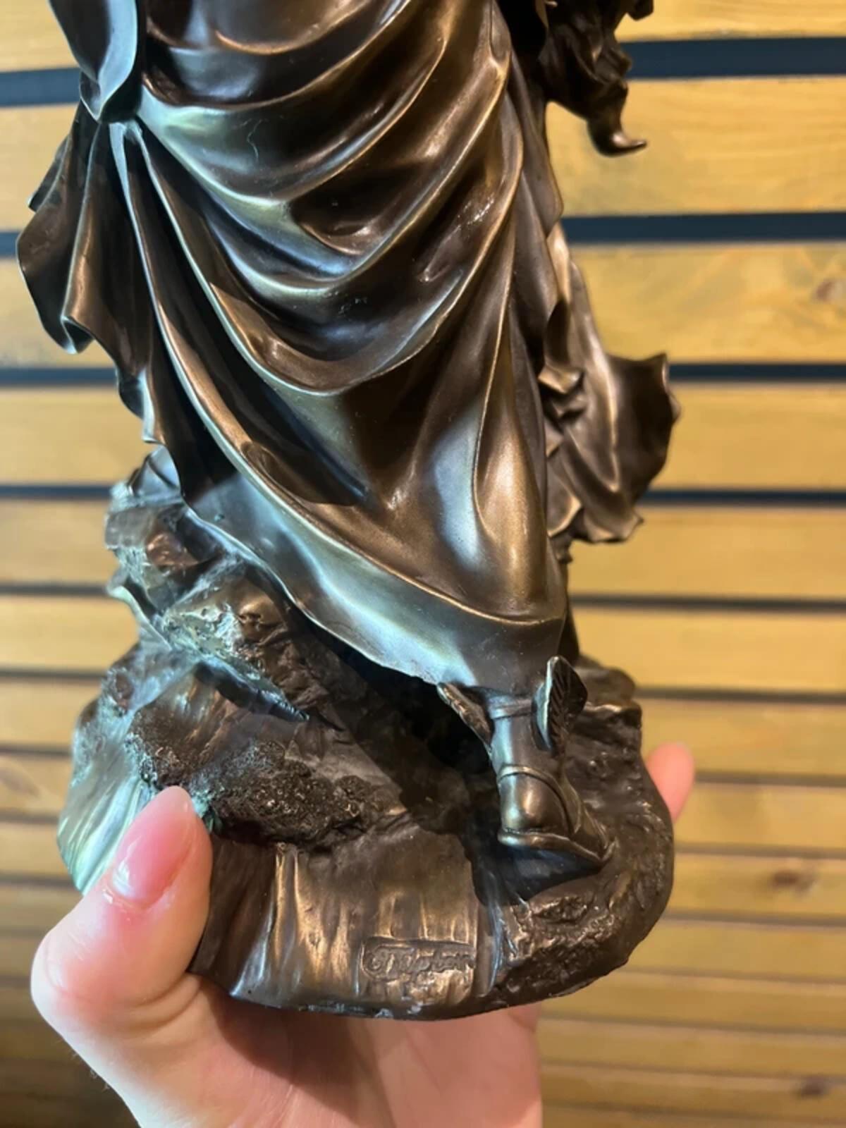 Oliver Tupton Vintage Cold Cast Bronze Statue Figurine