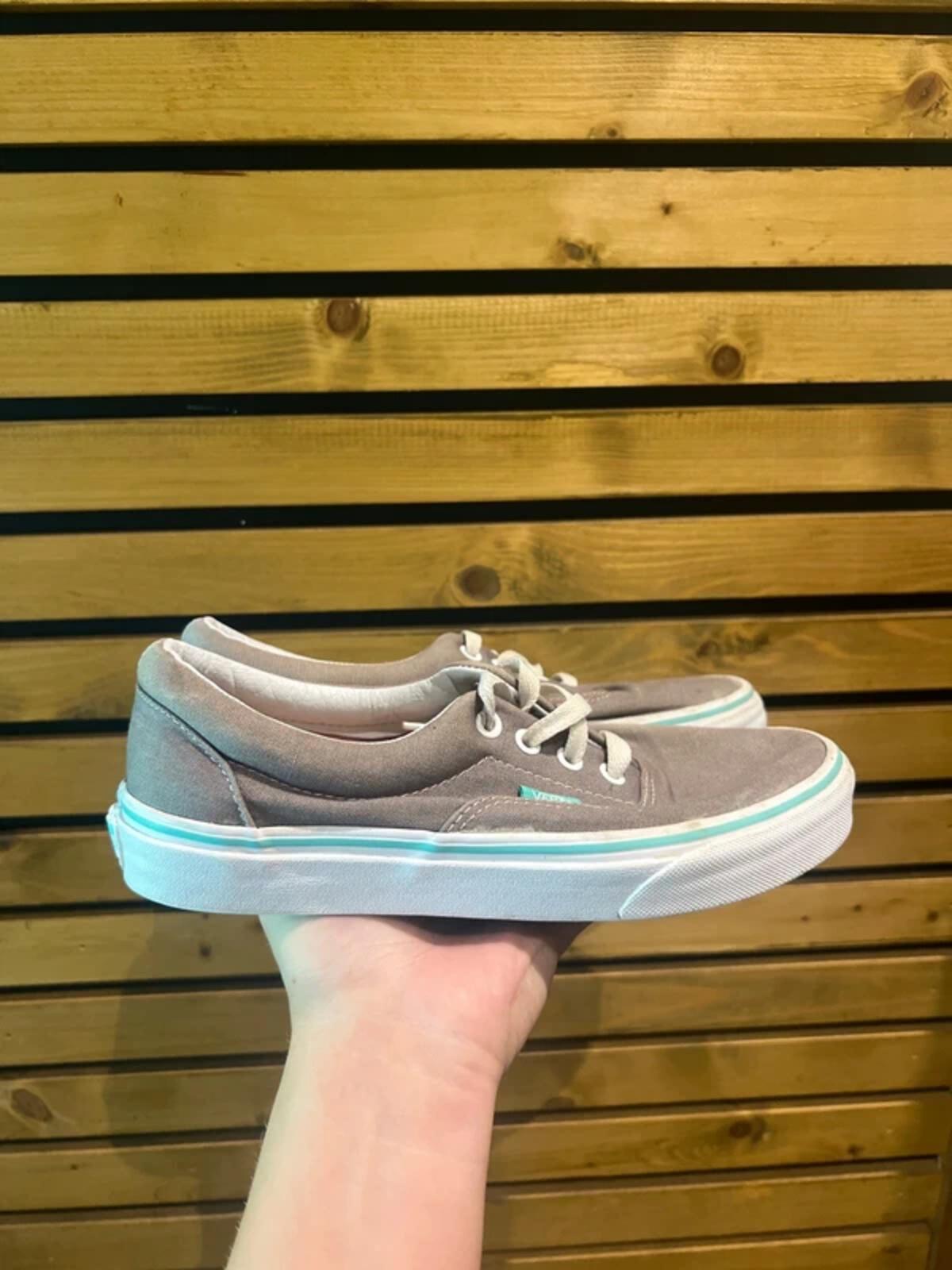 Vans Grey Canvas Trainers UK5