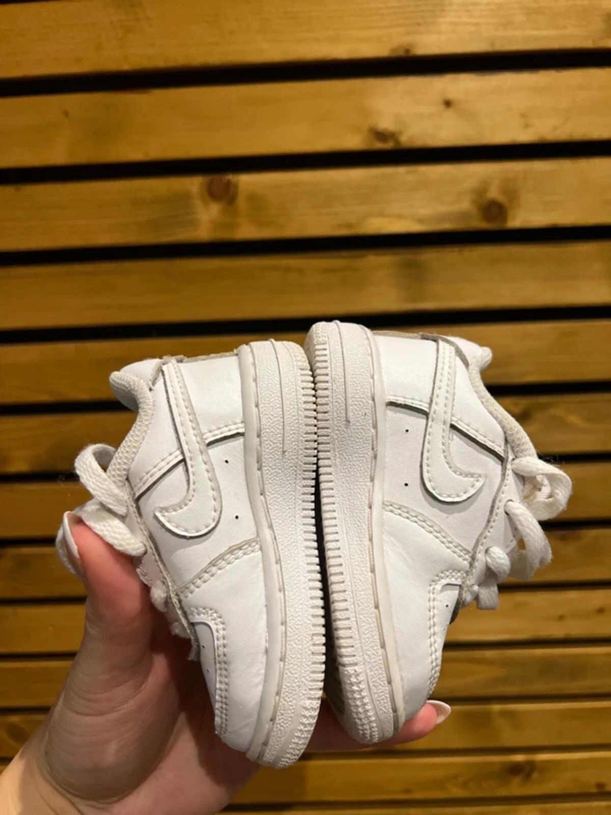 Nike Force One Triple White Trainers UK3.5