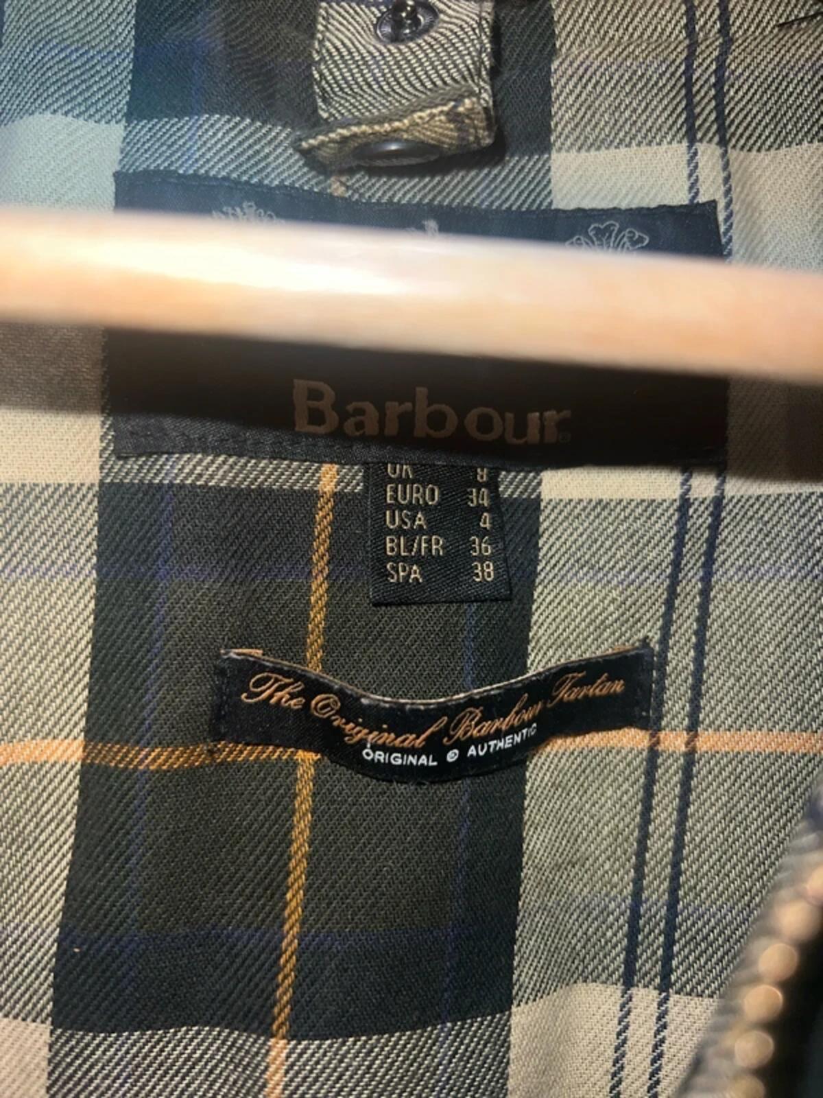 Barbour Beadnell Olive Green Wax Jacket 8