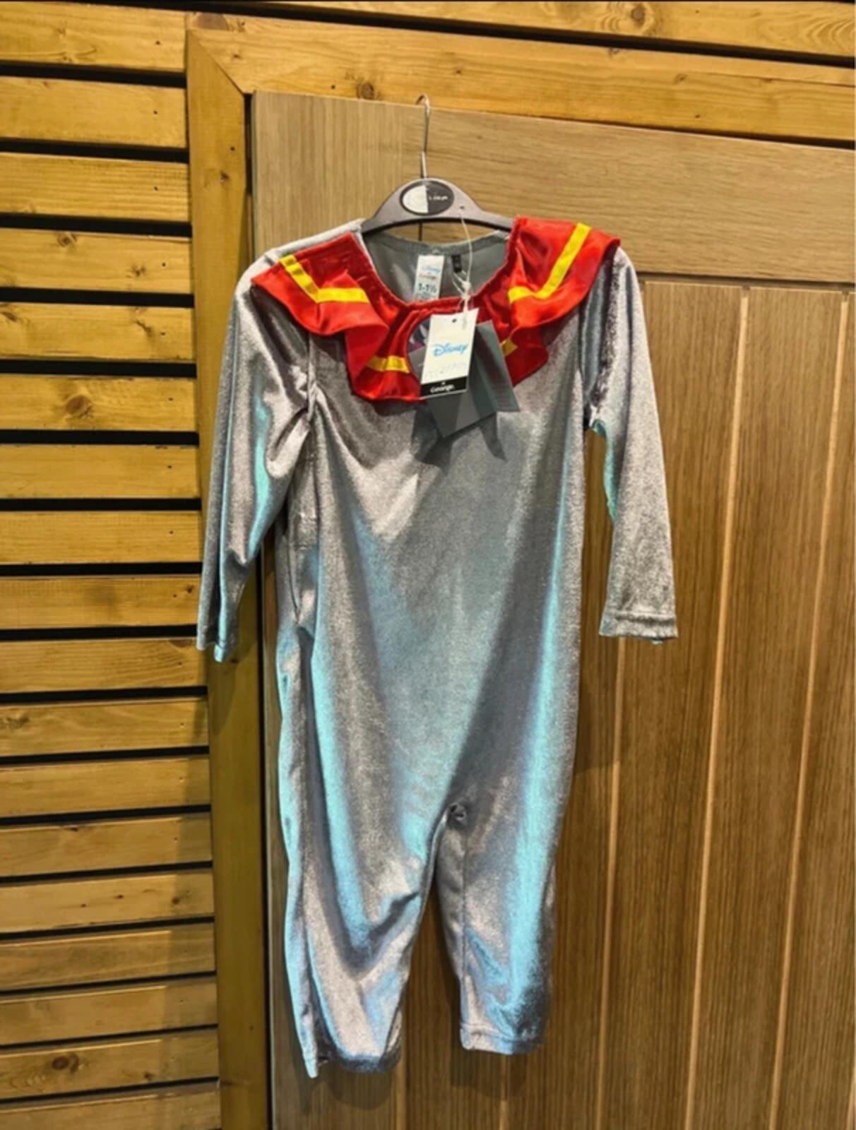 Disney Dumbo Elephant Fancy Dress Costume Onesie & Hat 12-18m NEW