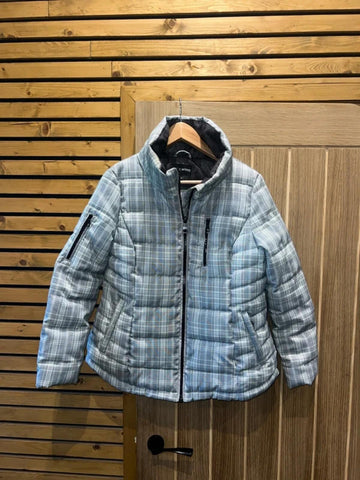 Next Petite White Plaid Padded Jacket 12