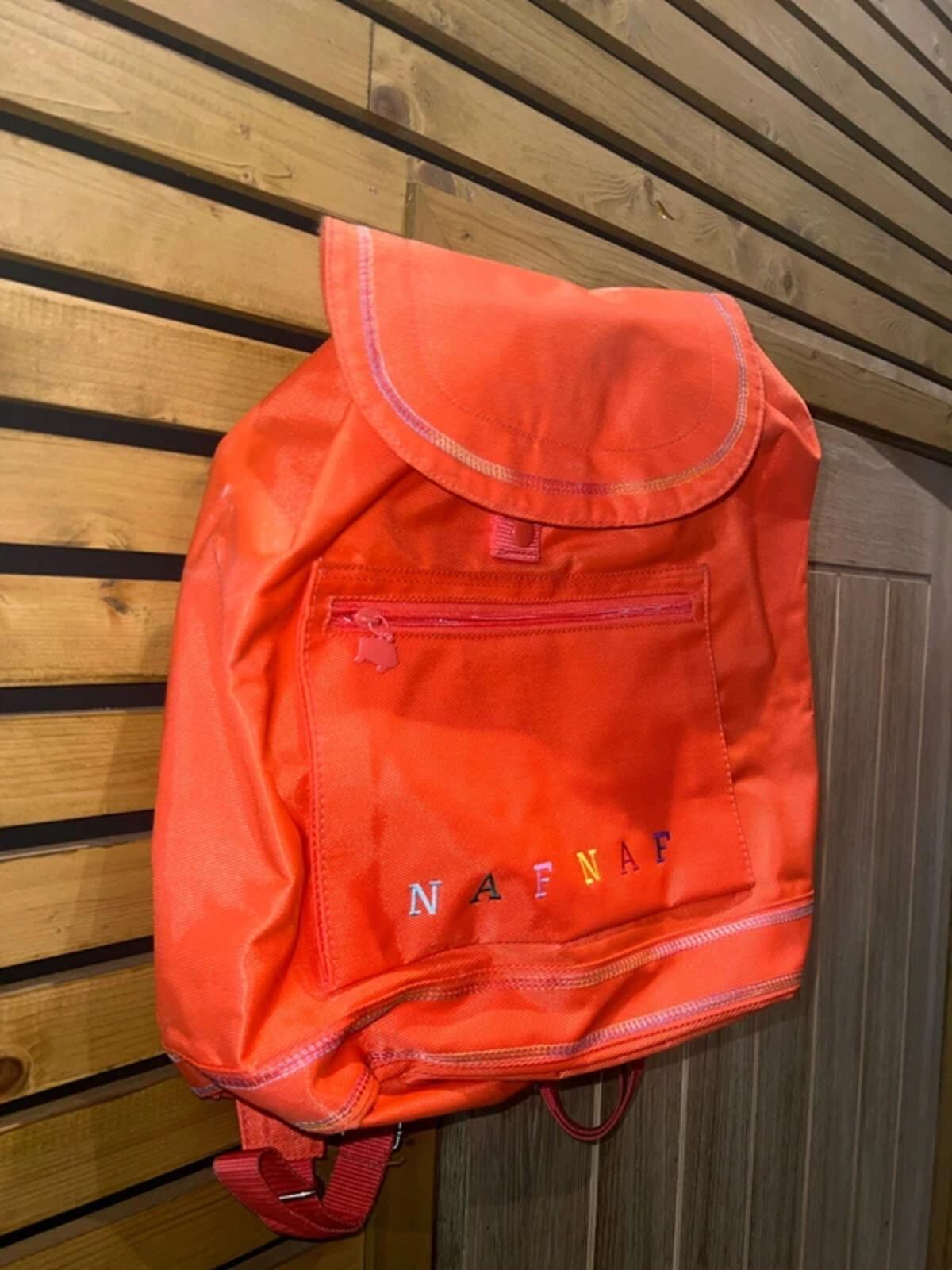 Vintage 1990s Naf Naf Orange Rucksack