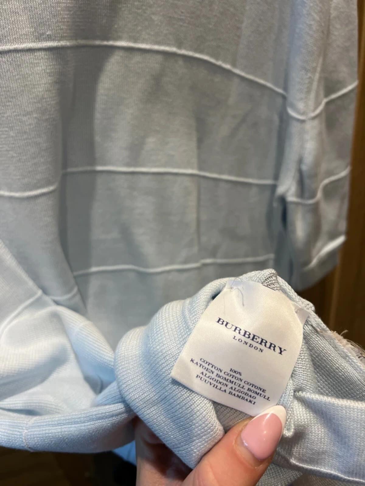 Burberry Golf Vintage Light Blue Polo Shirt