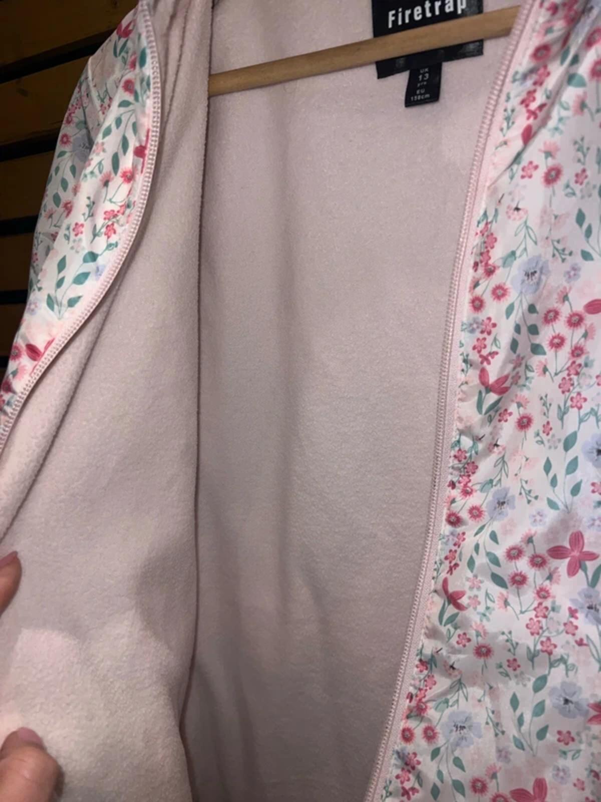 Firetrap Floral Print Water Resistant Coat 13Y