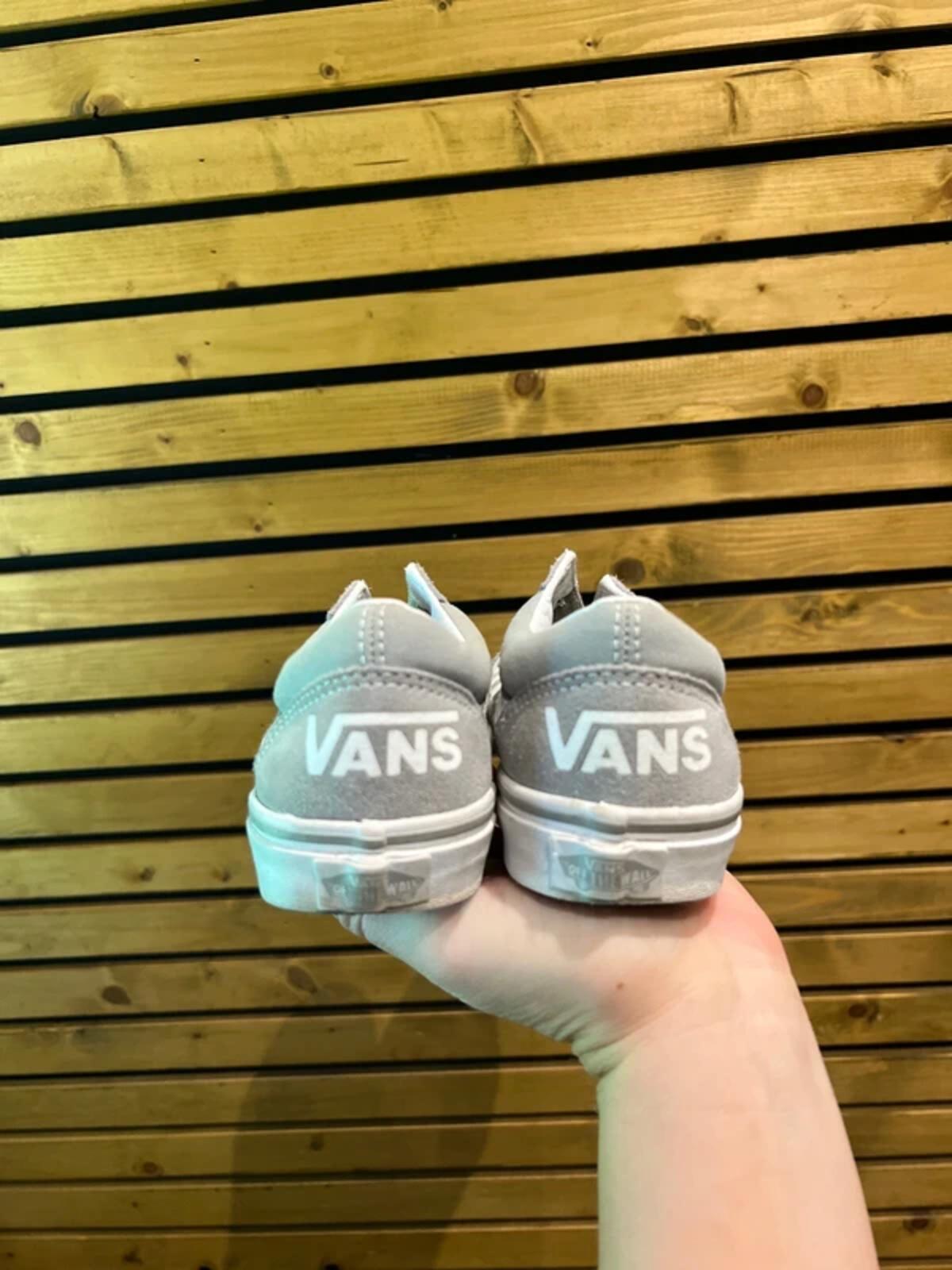 Vans Grey Checkerboard Trainers UK2