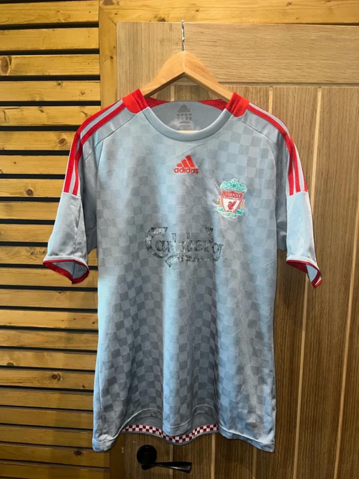 Vintage 2008/09 Liverpool FC Gerrard #8 Football Shirt L