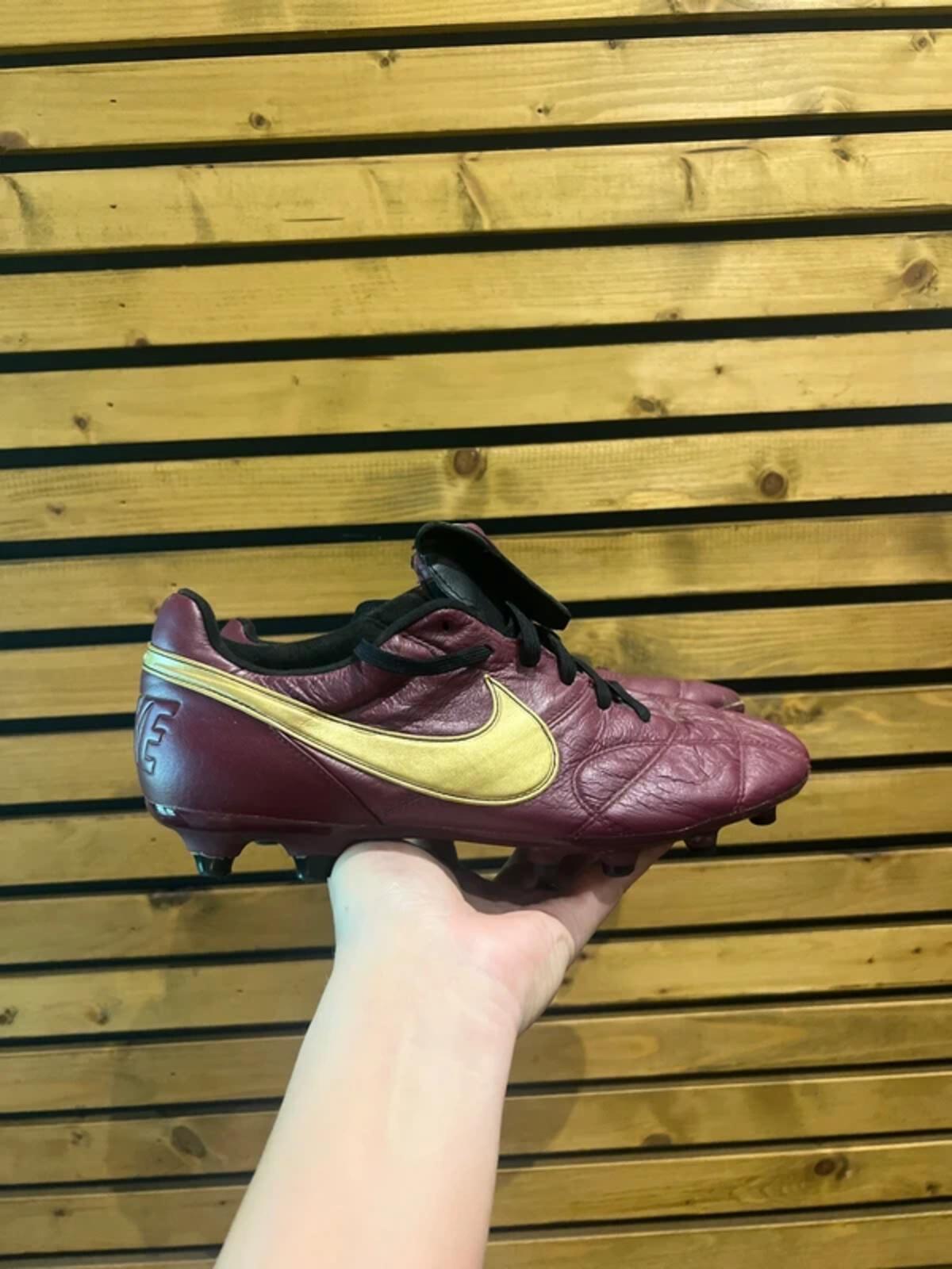Nike The Premier II FG Leather Purple Football Boots UK7