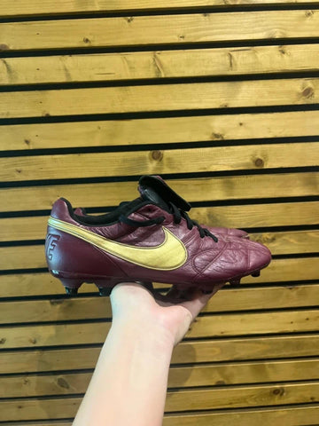 Nike The Premier II FG Leather Purple Football Boots UK7