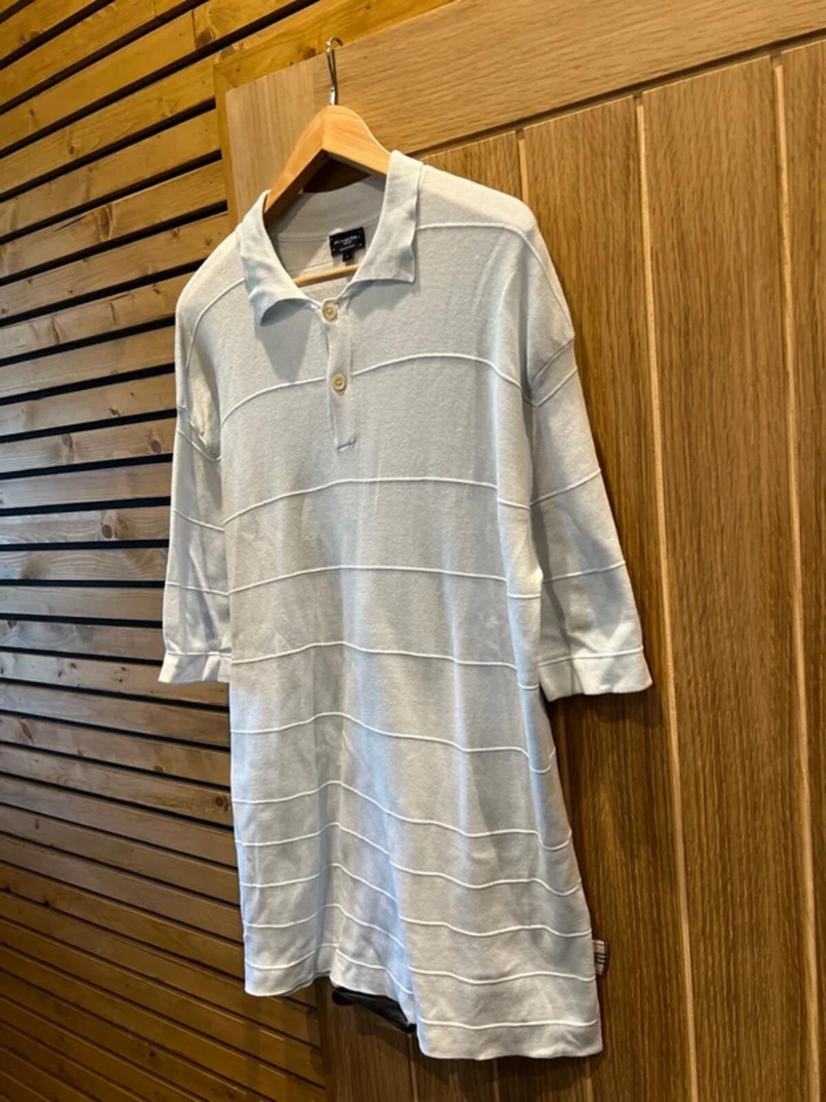 Burberry Golf Vintage Light Blue Polo Shirt