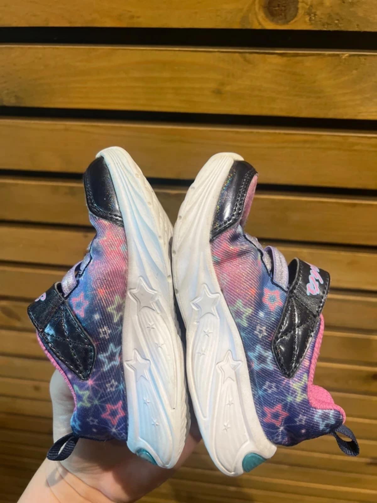 Skechers S Lights Galaxy Light Up Trainers UK5