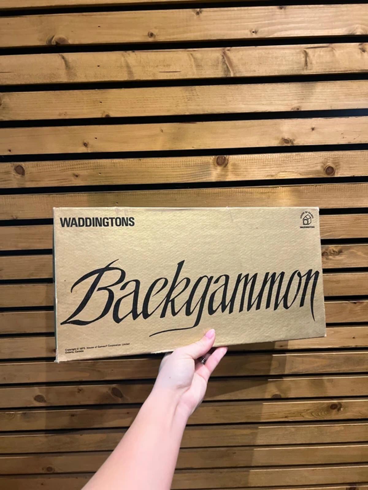 Backgammon Vintage 1973 Wooden Board Game