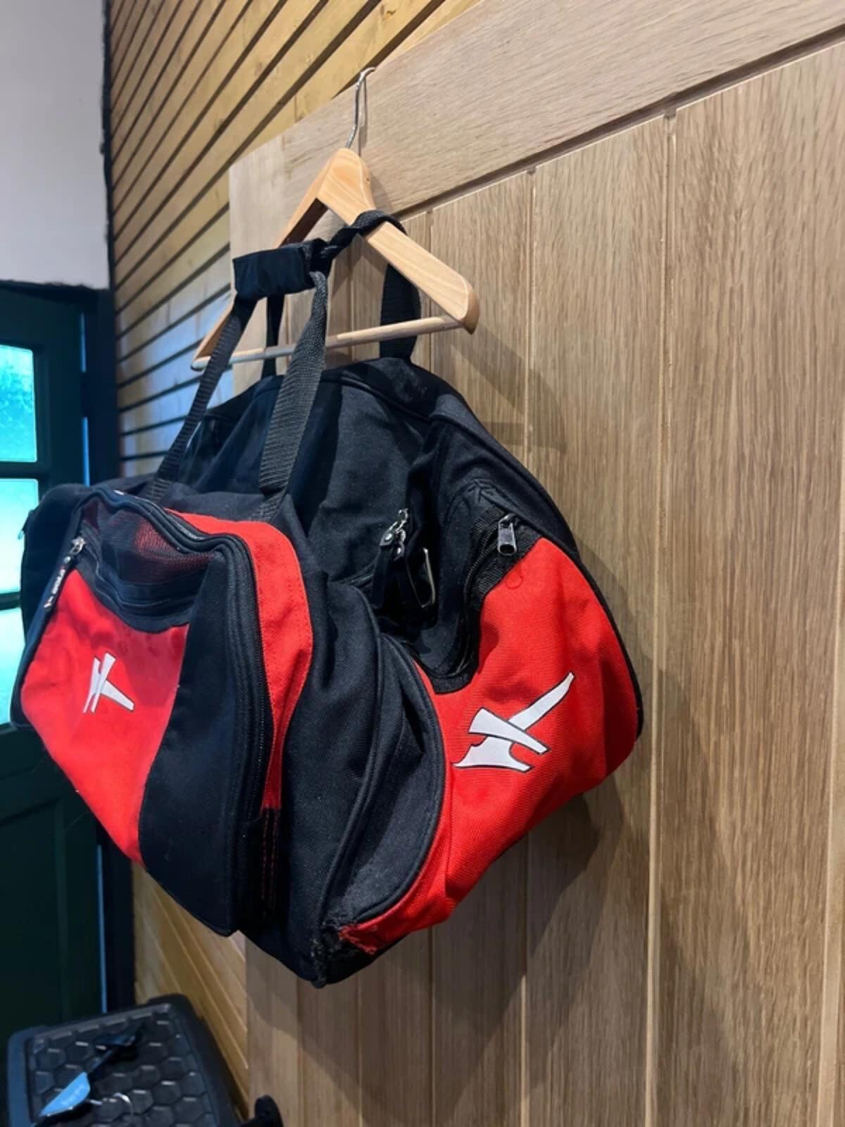 Gola Black Red Sports Gym Weekend Holdall Bag