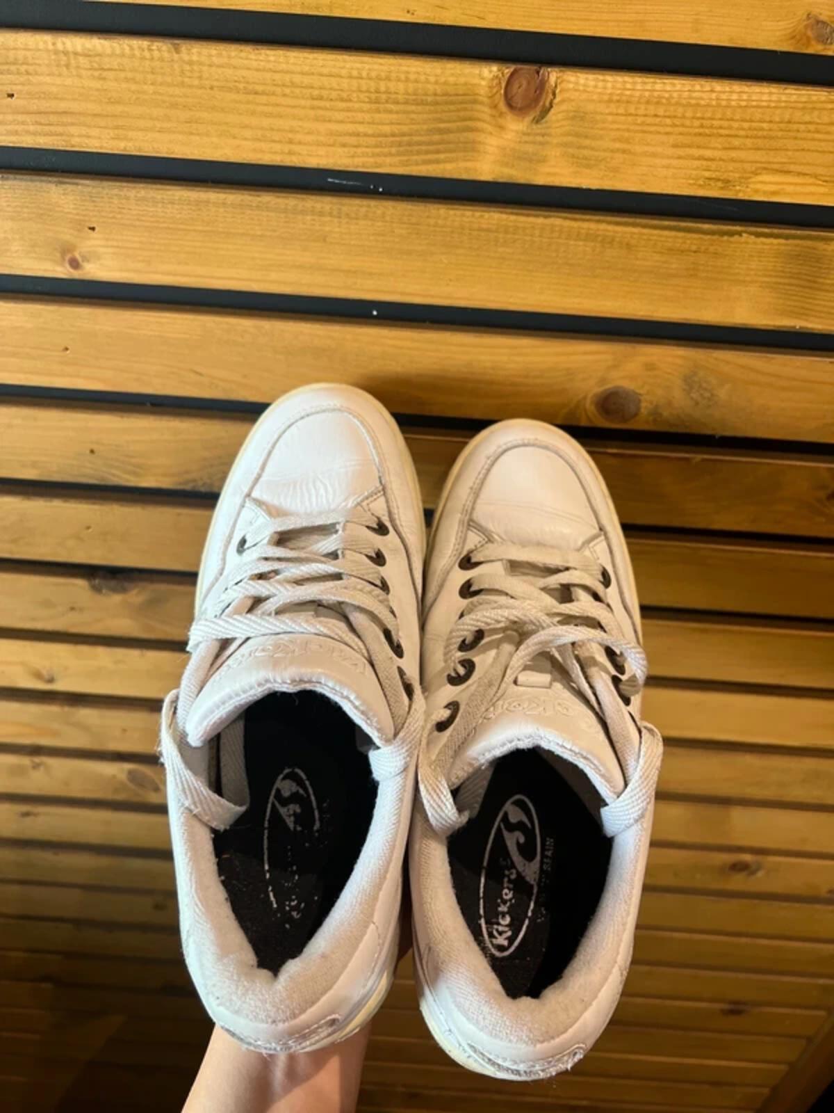 Kickers Vintage White Trainers UK7