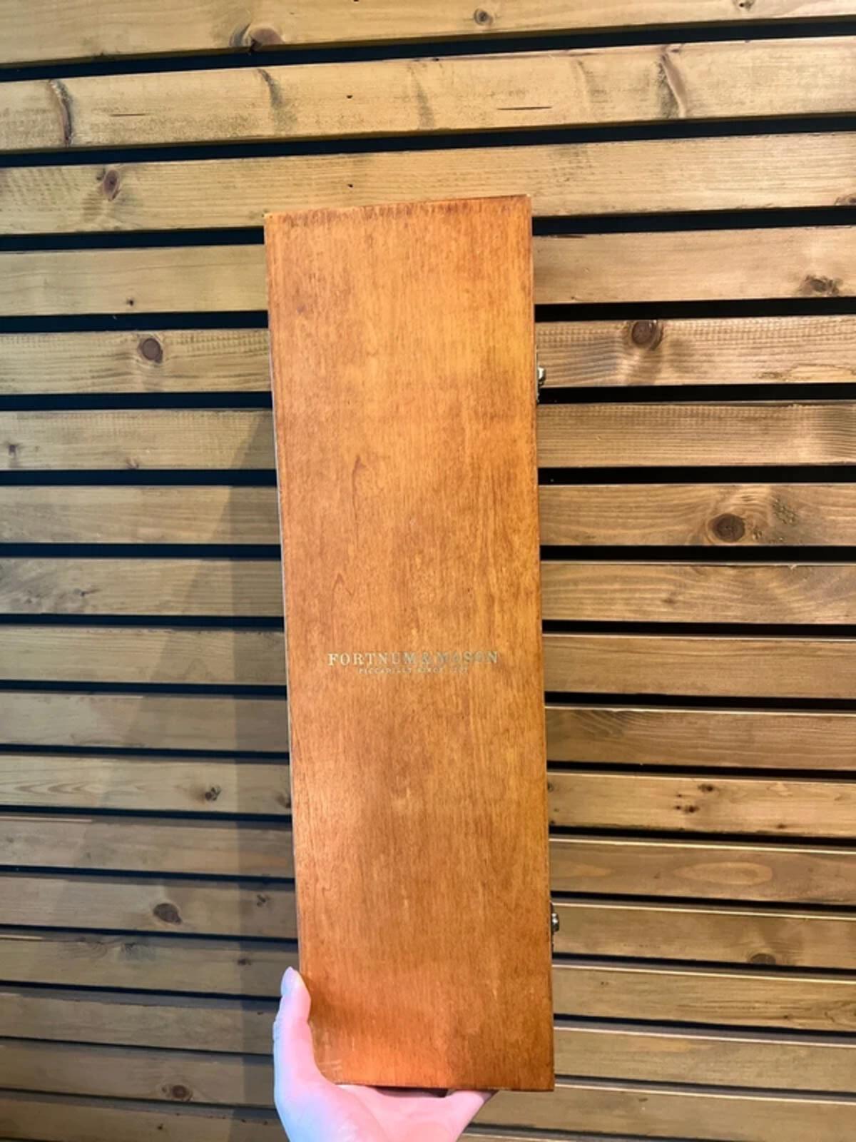 Vintage Fortnum & Mason Large Wooden Champagne/Wine Bottle Storage