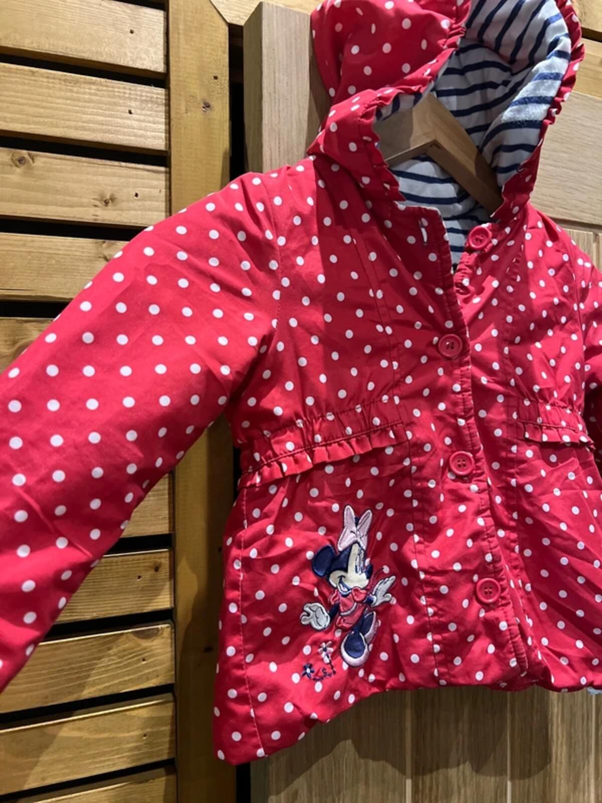 Disney Minnie Mouse Red Polka Dot Lined Jacket Coat 18-24m