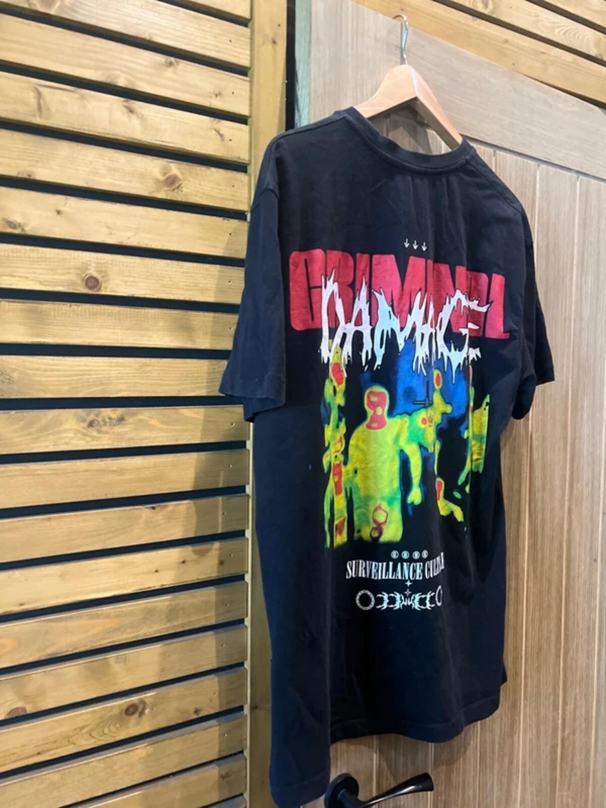 Criminal Damage Graffiti Print T-Shirt XL