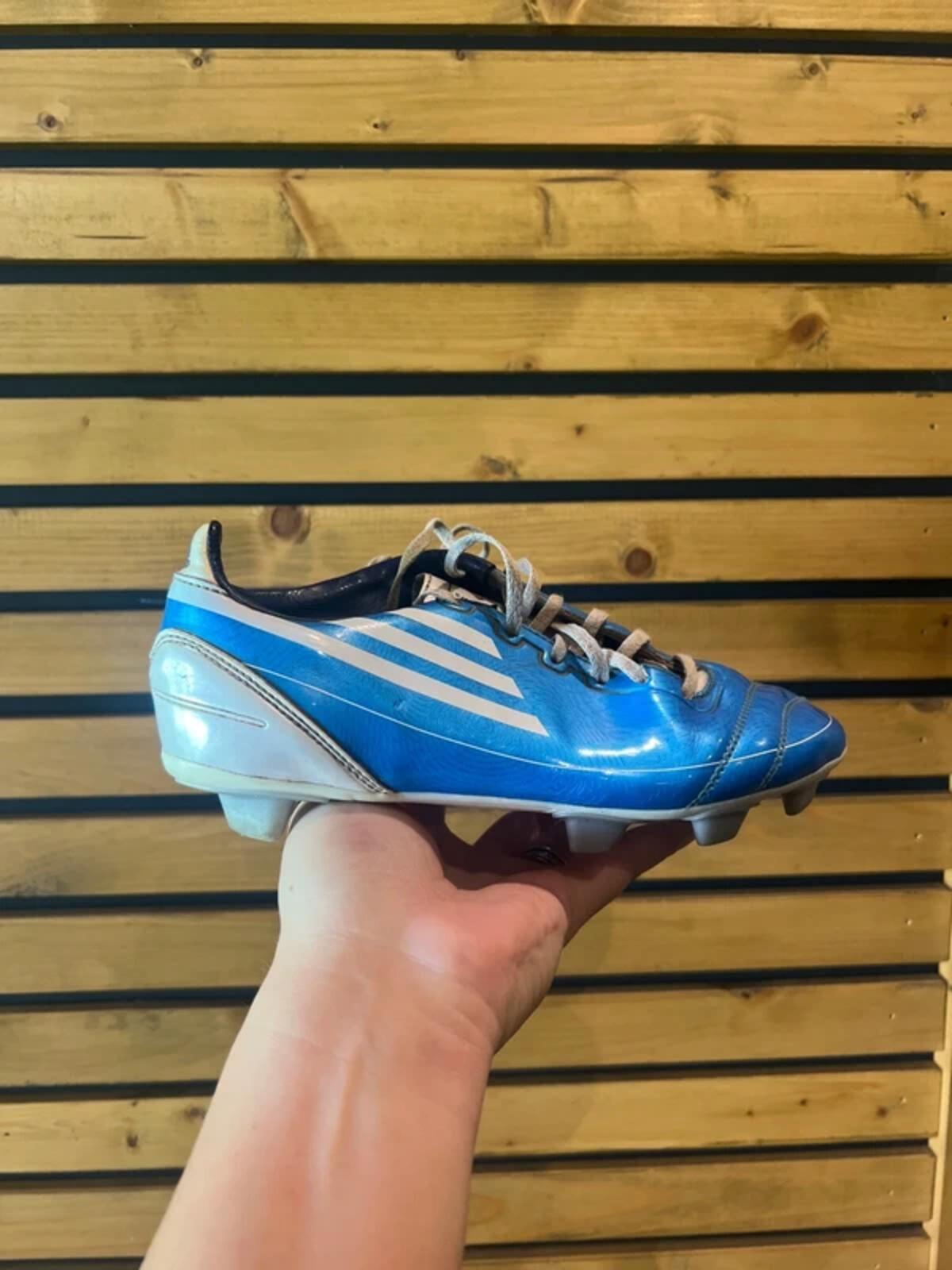 Vintage 2010 Adidas F50 Blue Football Boots UK3