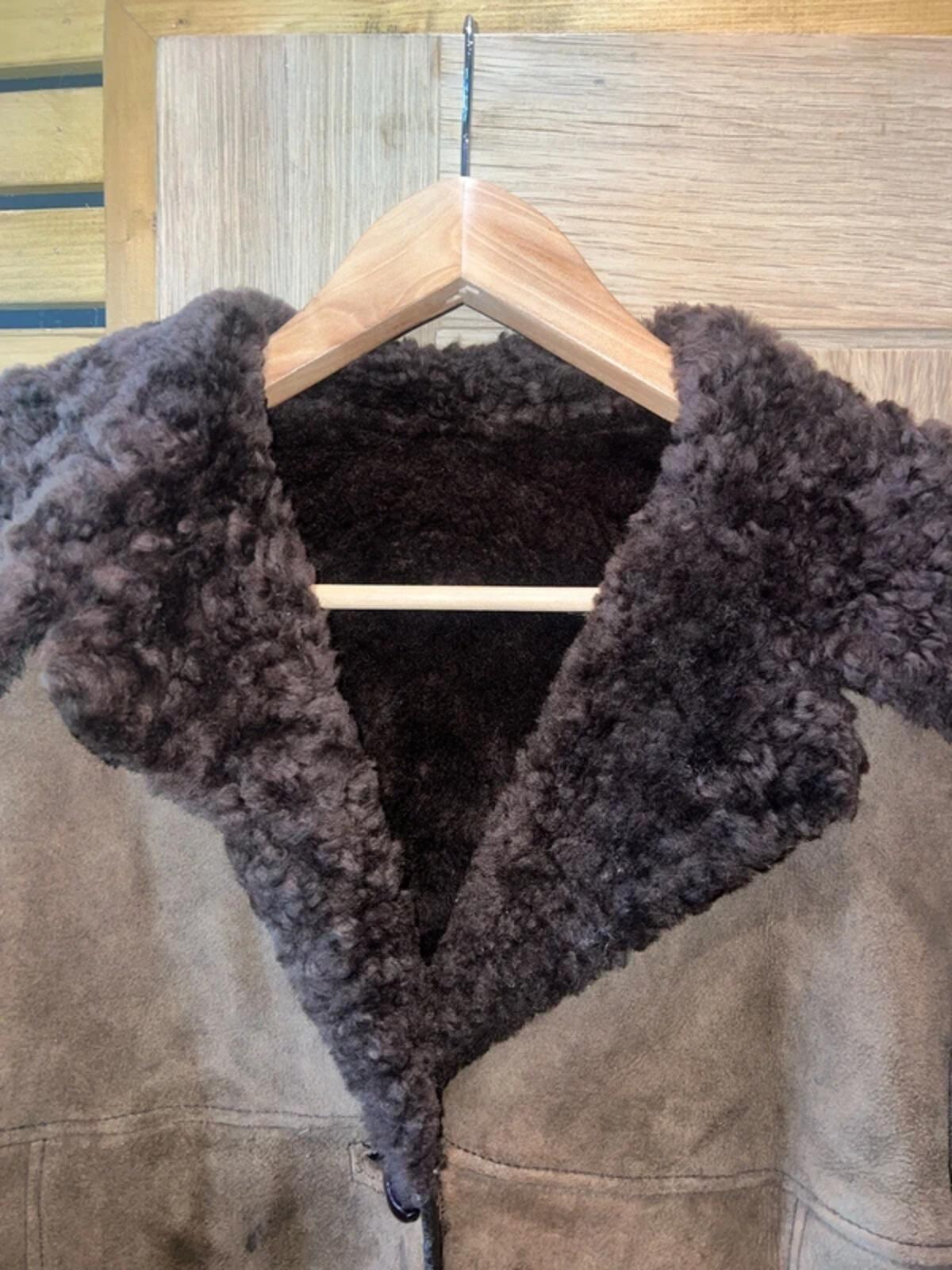 Vintage EWM Brown Sheepskin Jacket M