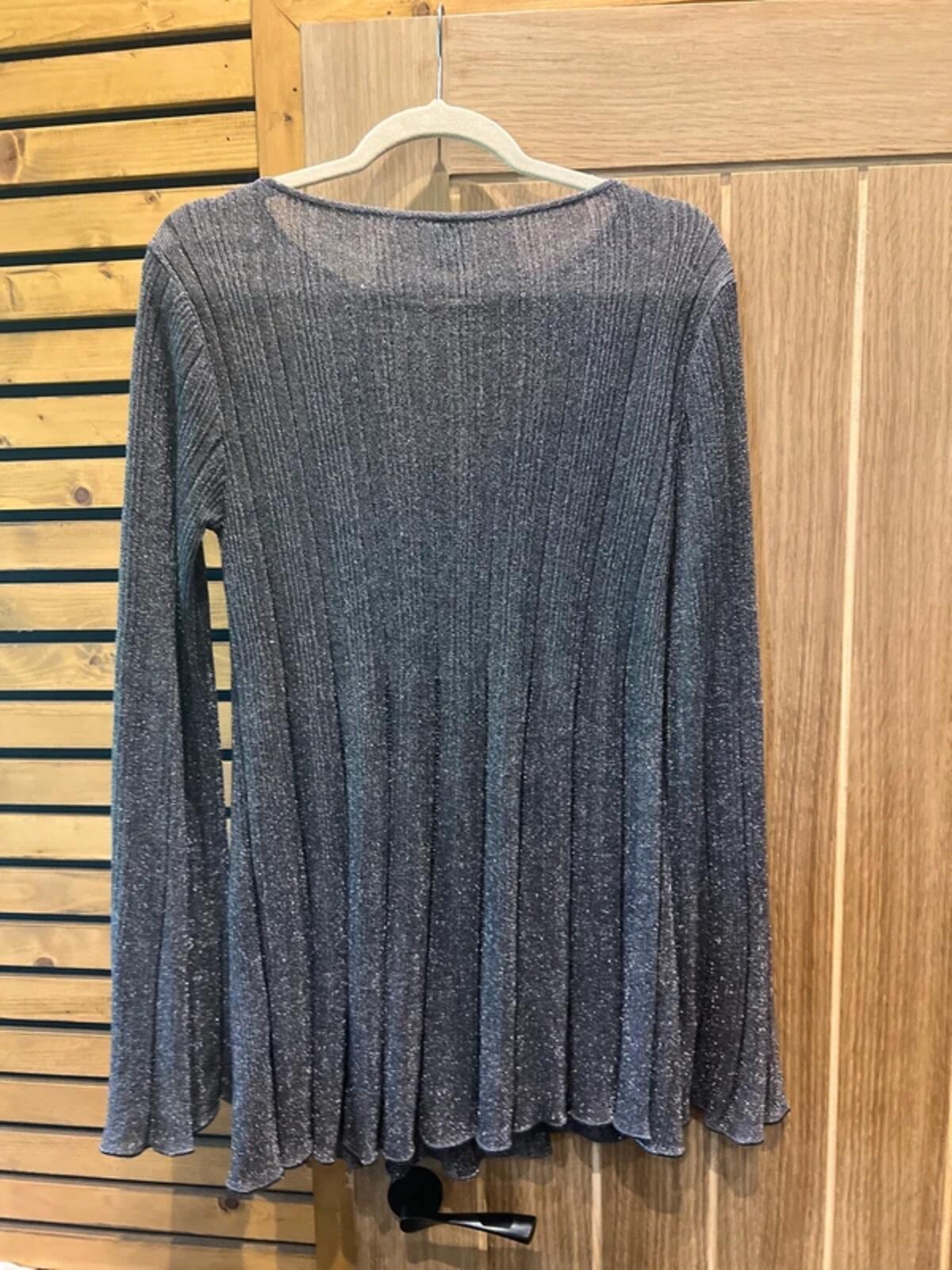 Missoni Italian Ribbed Sparkly Knit Bell Sleeve Top 12