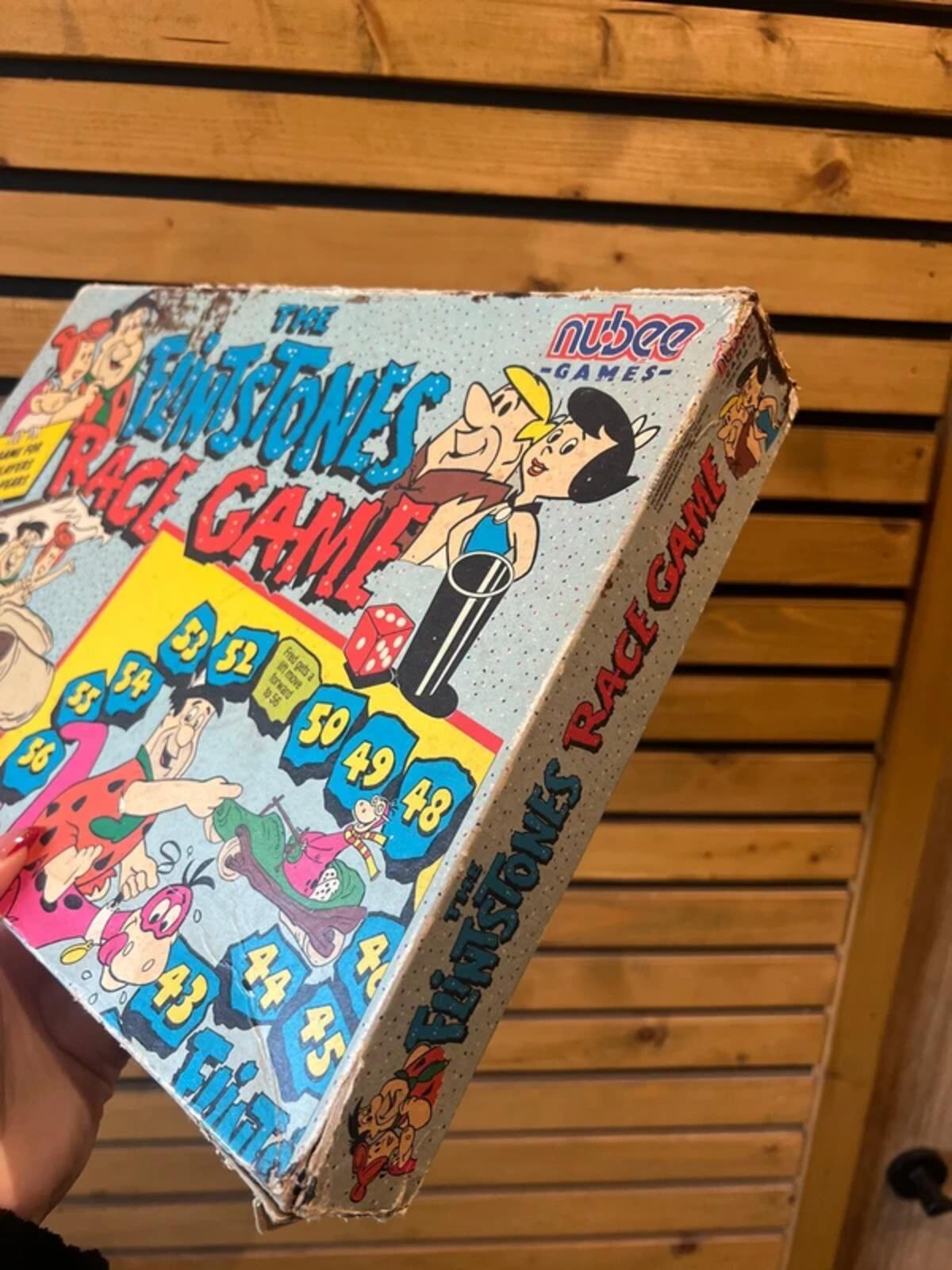 Vintage 1990 The Flinstones Race Board Game