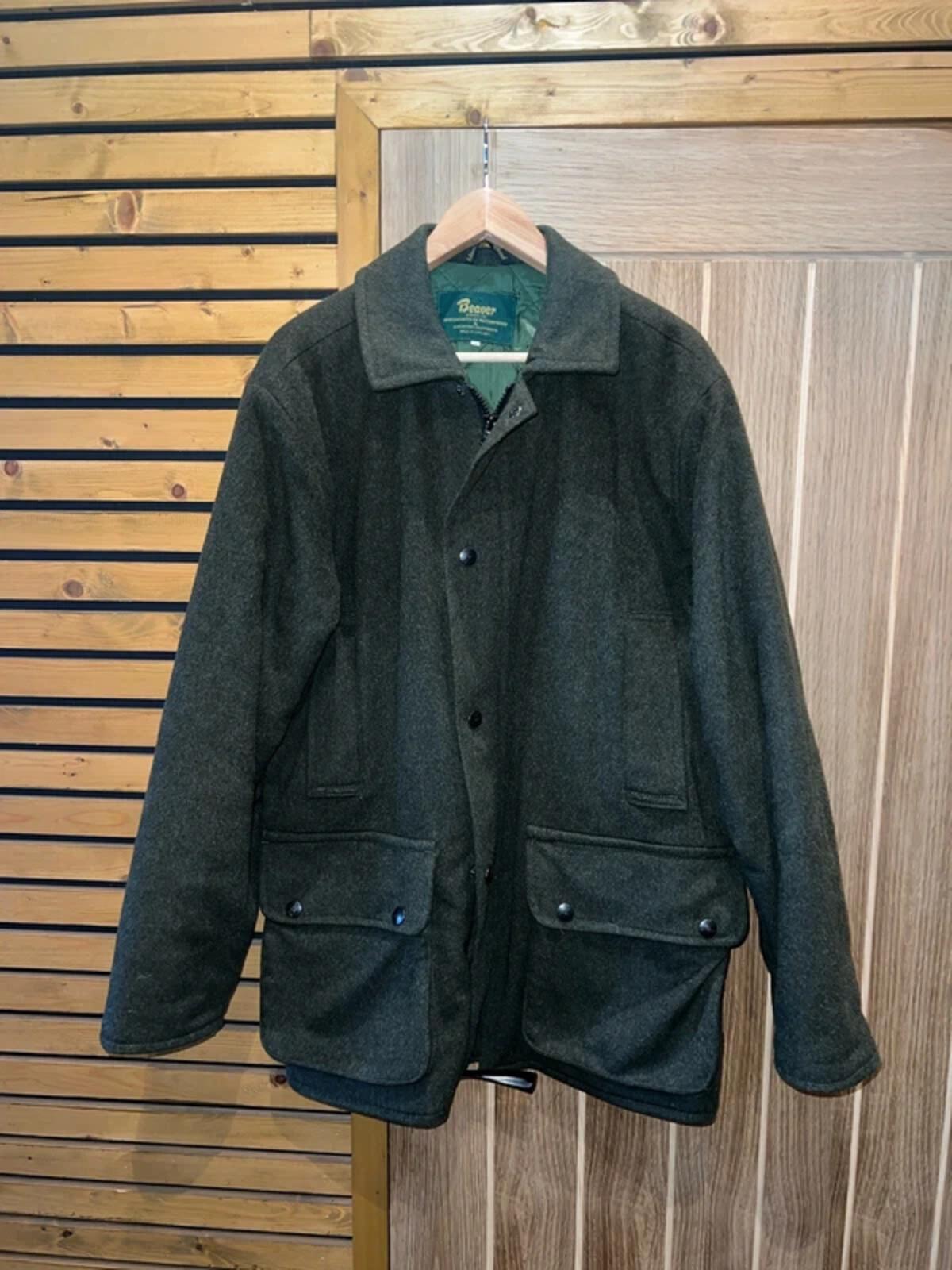 Beaver England Wool Felt Tweed Country Field Jacket