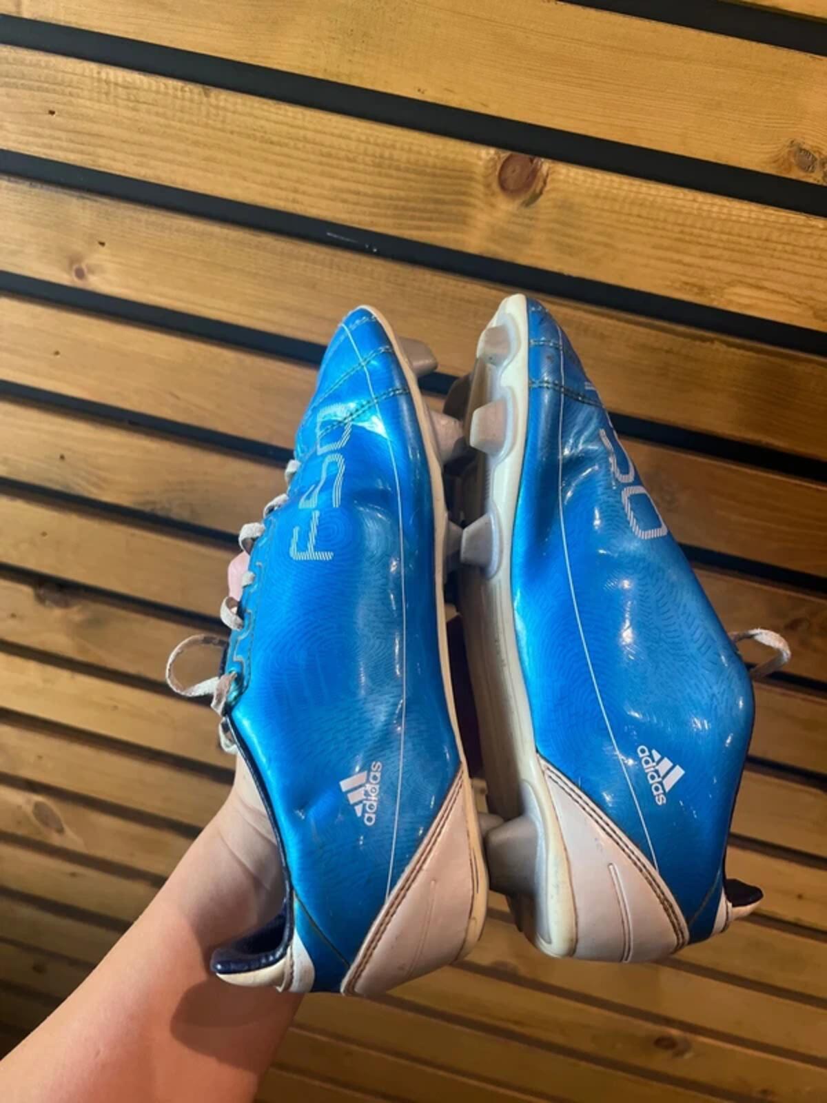 Vintage 2010 Adidas F50 Blue Football Boots UK3