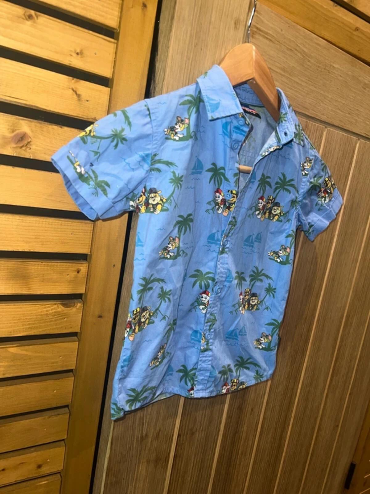 Paw Patrol Blue Hawaiian Character Shirt 4-5Y