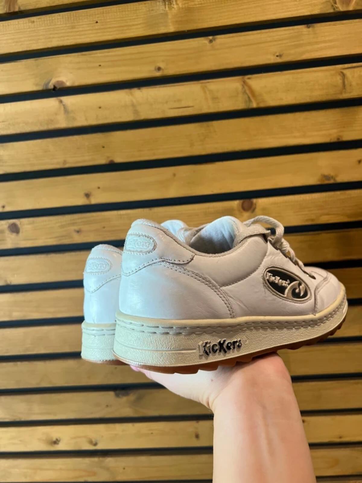 Kickers Vintage White Trainers UK7