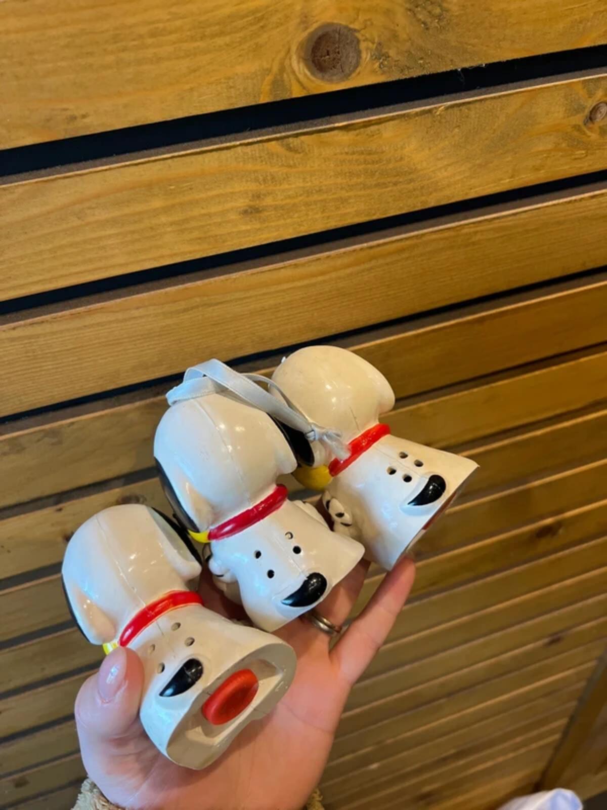 Vintage 1972 Snoopy Peanuts Woodstock Hanging Pot Pourri Pomander Figures