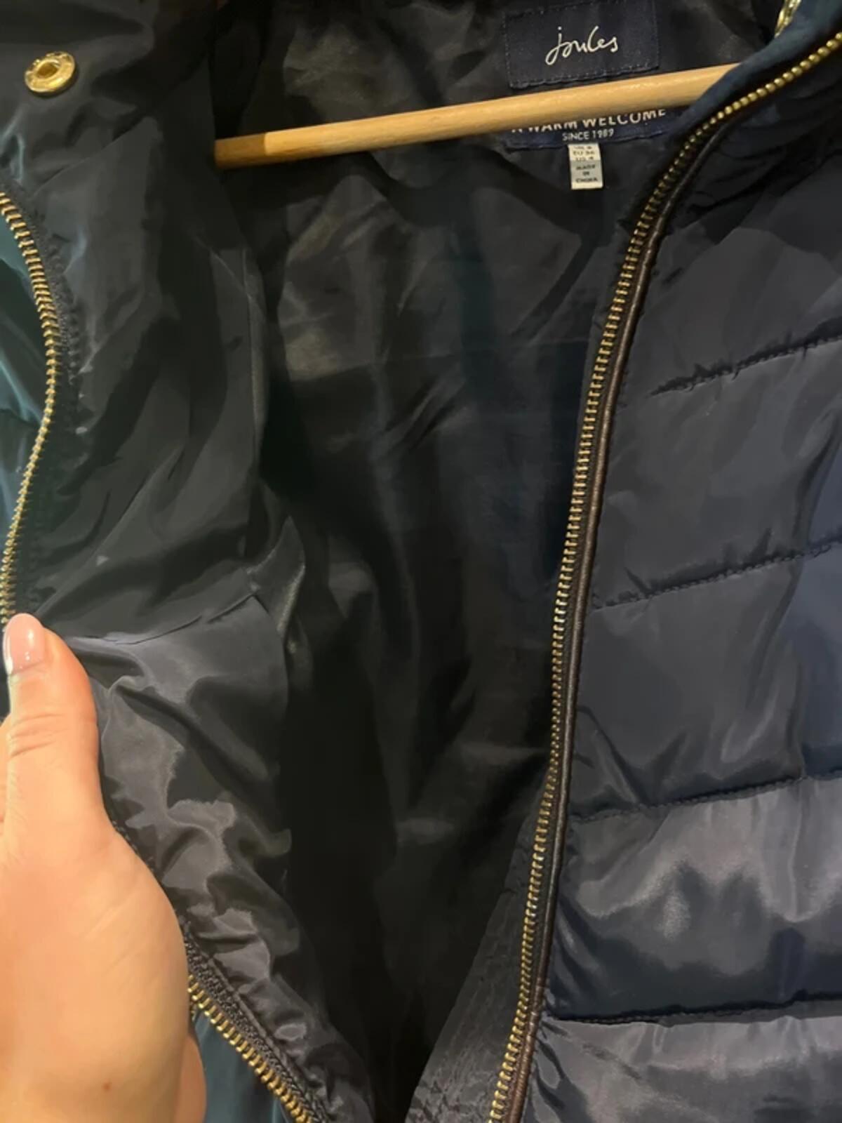 Joules Gosway Navy Padded Jacket 8