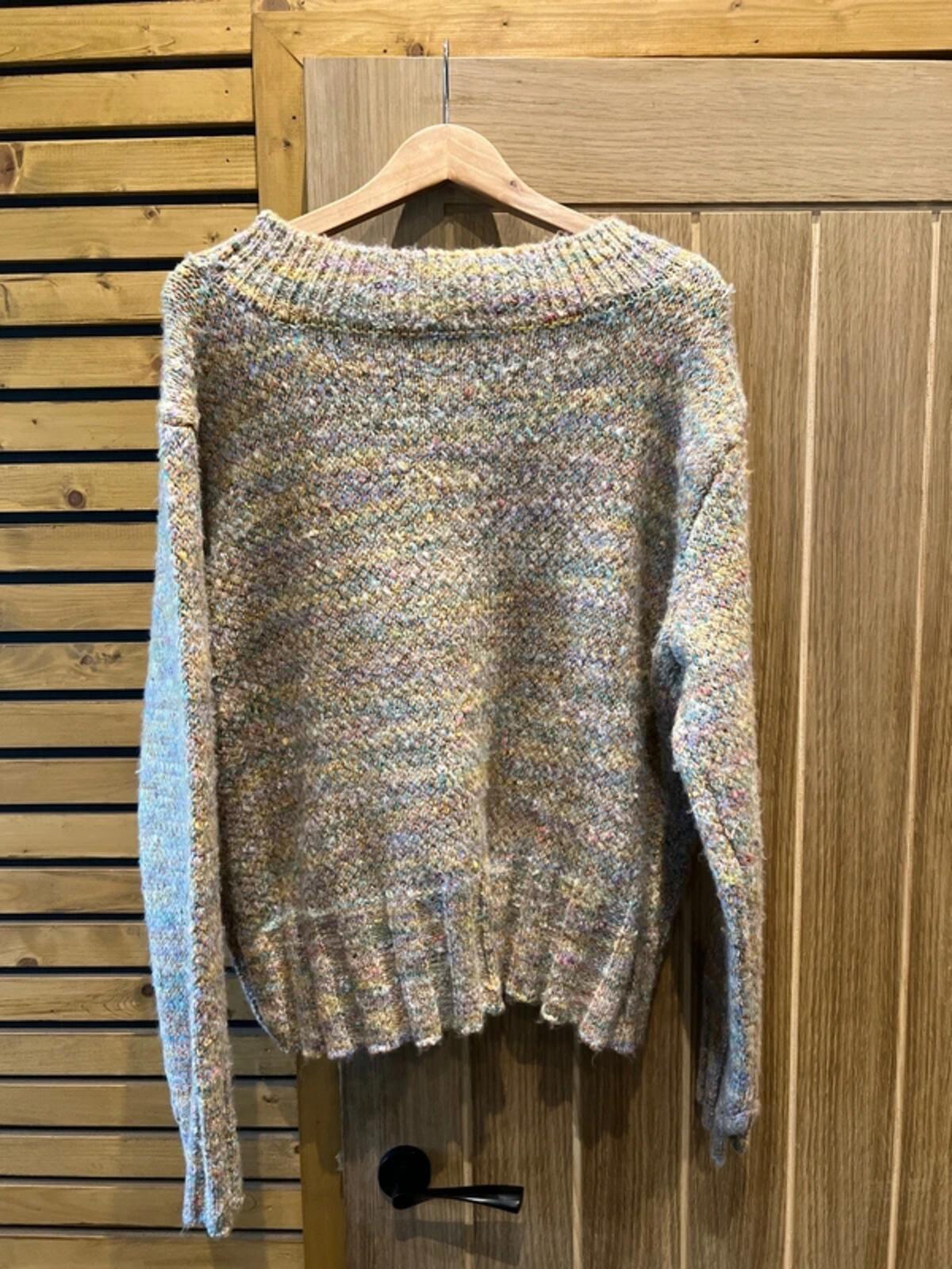 Free People Cotton Candy Gardenia Knit Jumper M NEW