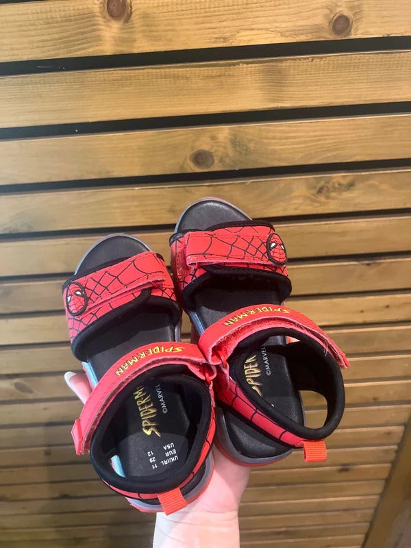 Spiderman Marvel Red Light Up Sandals UK11