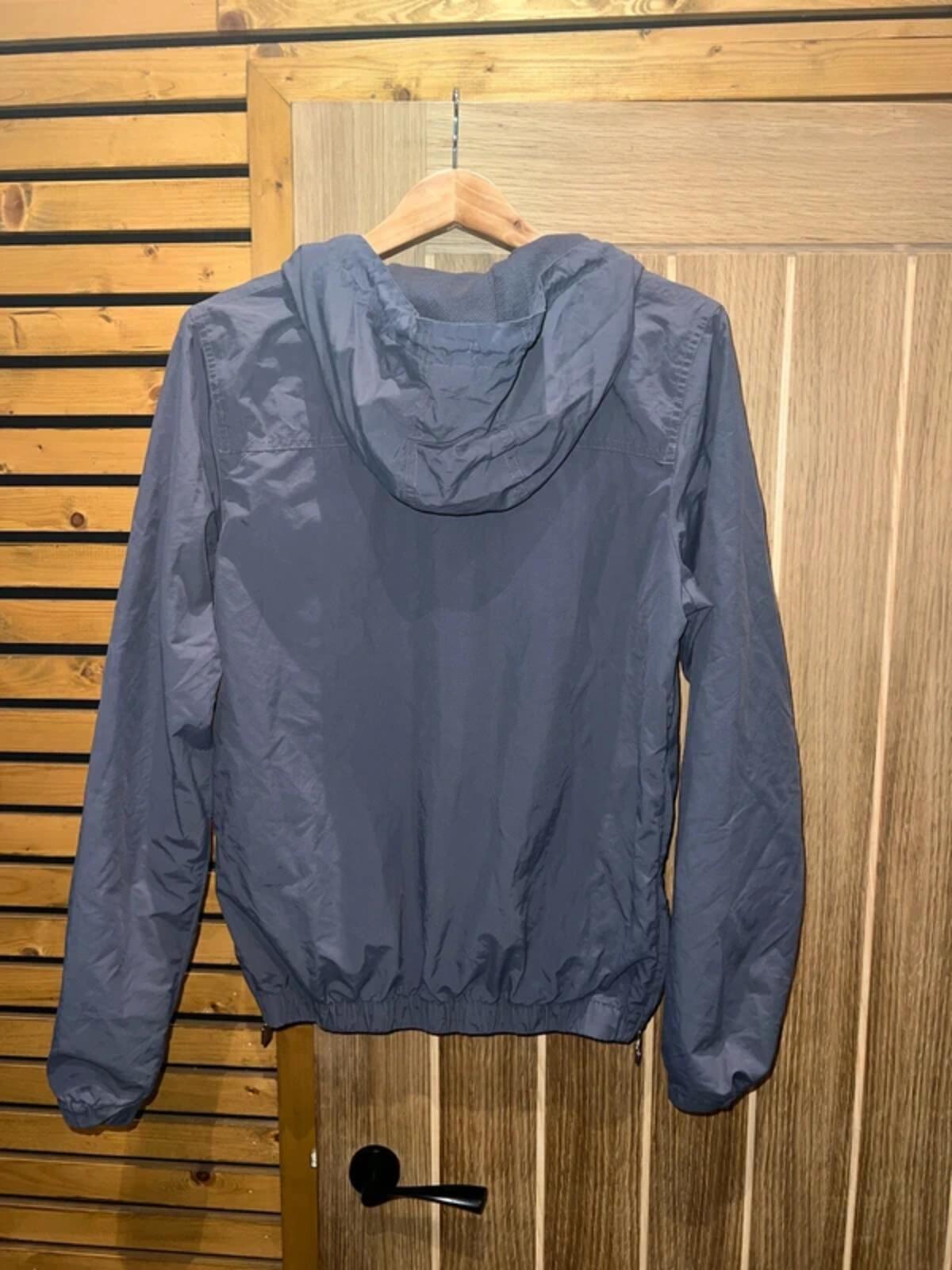 Ellesse Grey 1/4 Zip Pullover Hooded Windbreaker S