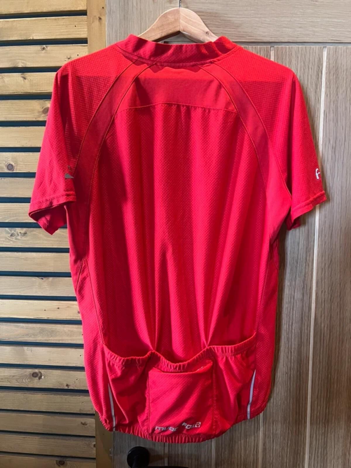 Muddyfox Cycling 1/4 Zip Red Top XL