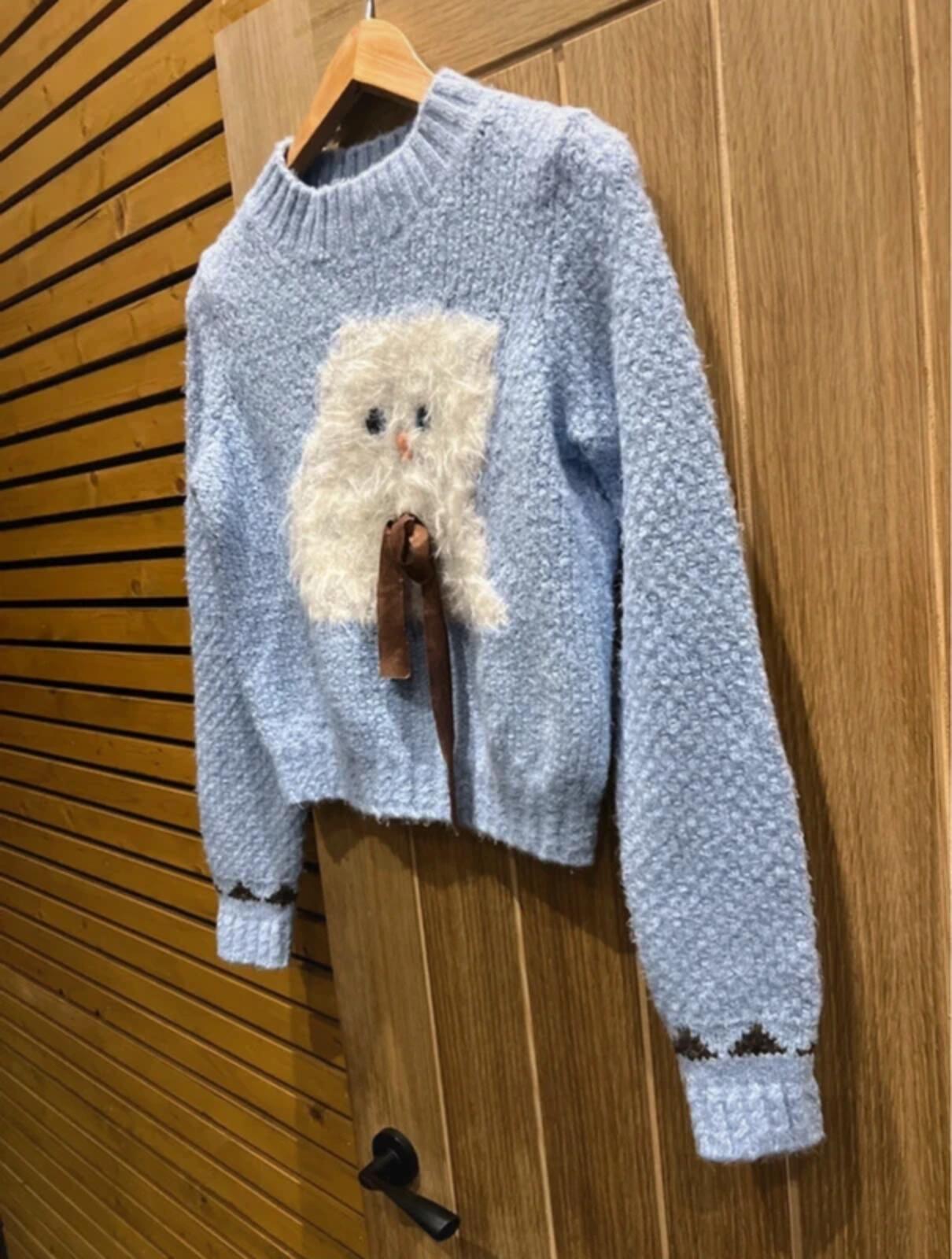 Free People Precious Pets Kitten Knit Jumper XS NEW