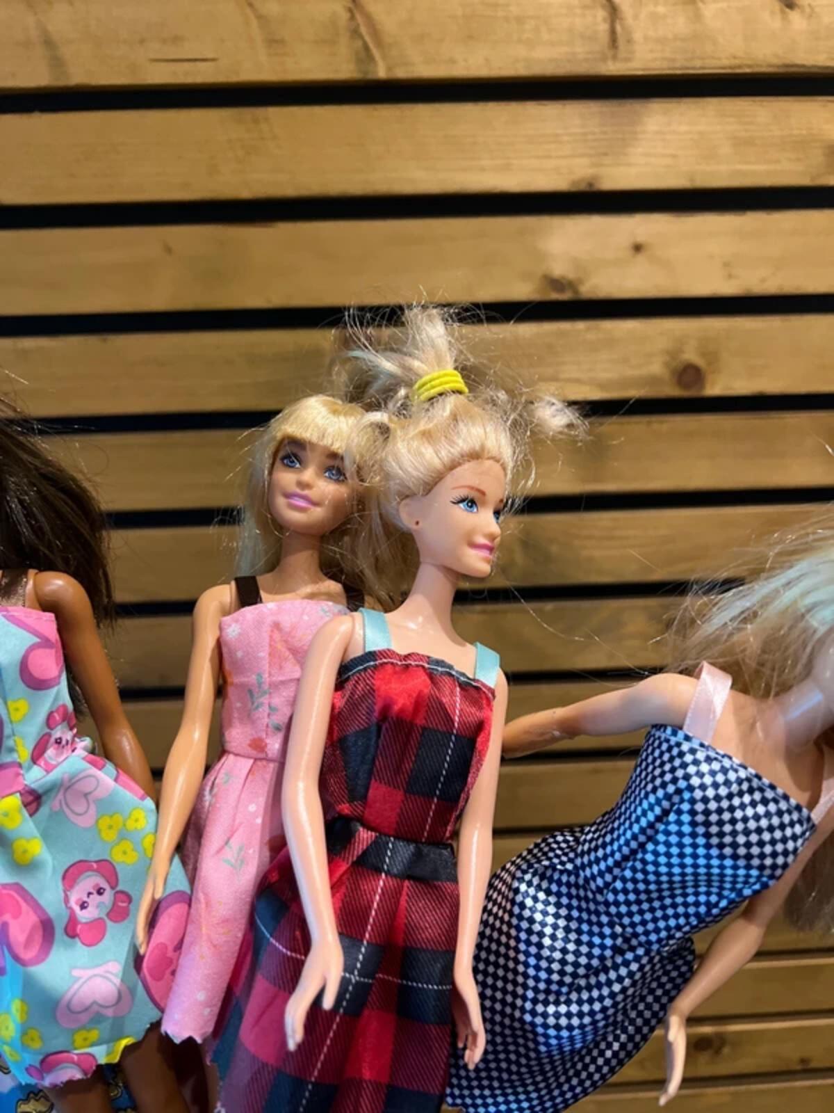 Barbie Dolls with Clothes Bundle (5)