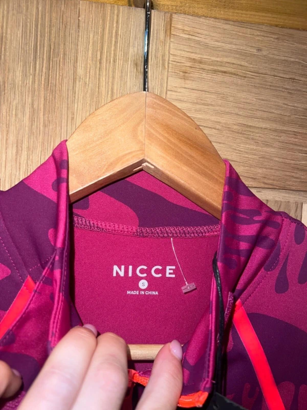 Nicce Arena Fuchsia Purple Patterned Jacket S NEW