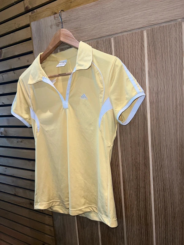 Adidas Vintage Tennis Yellow Polo Tee