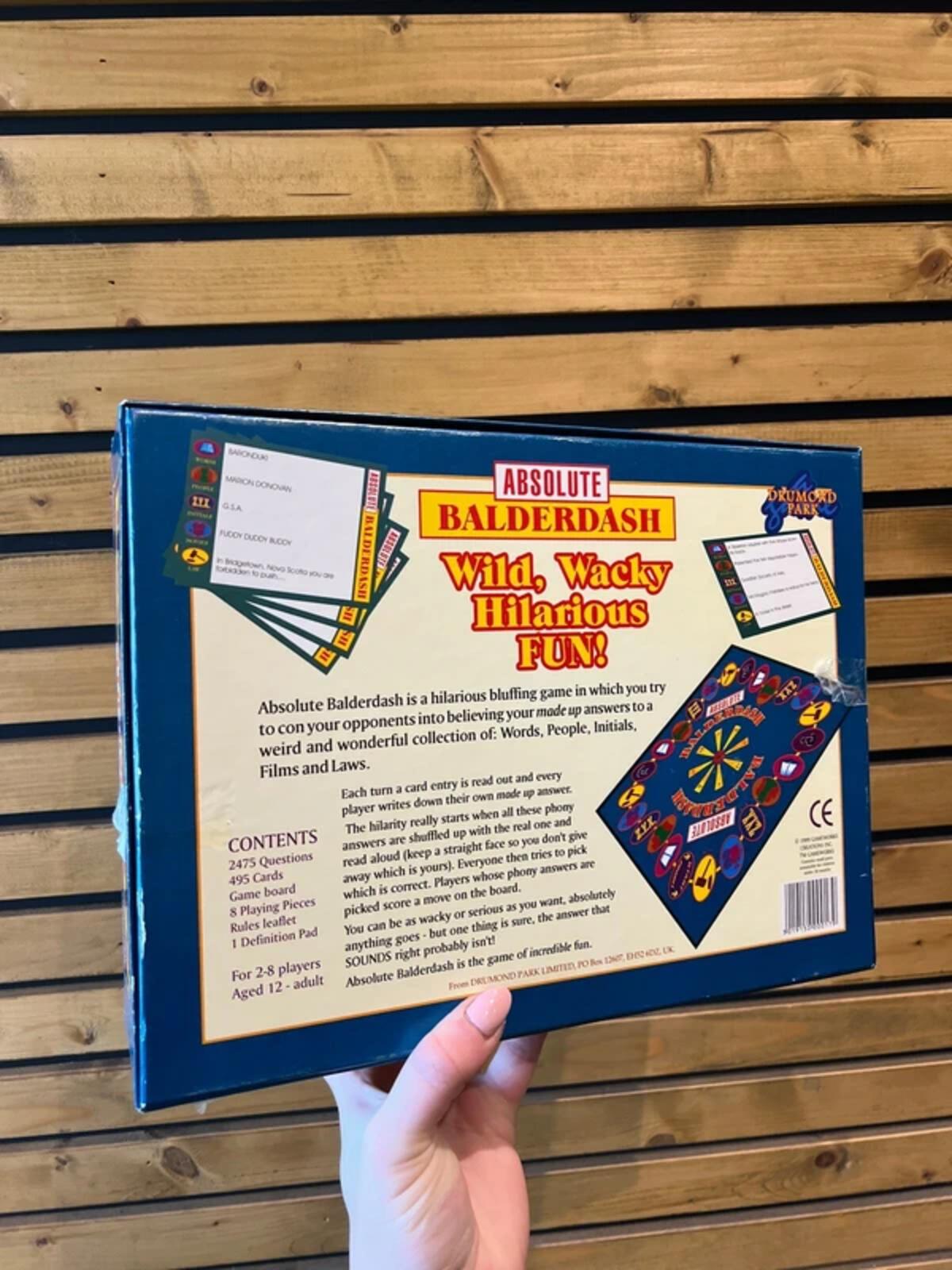 Absolute Balderdash Vintage 1999 Board Game