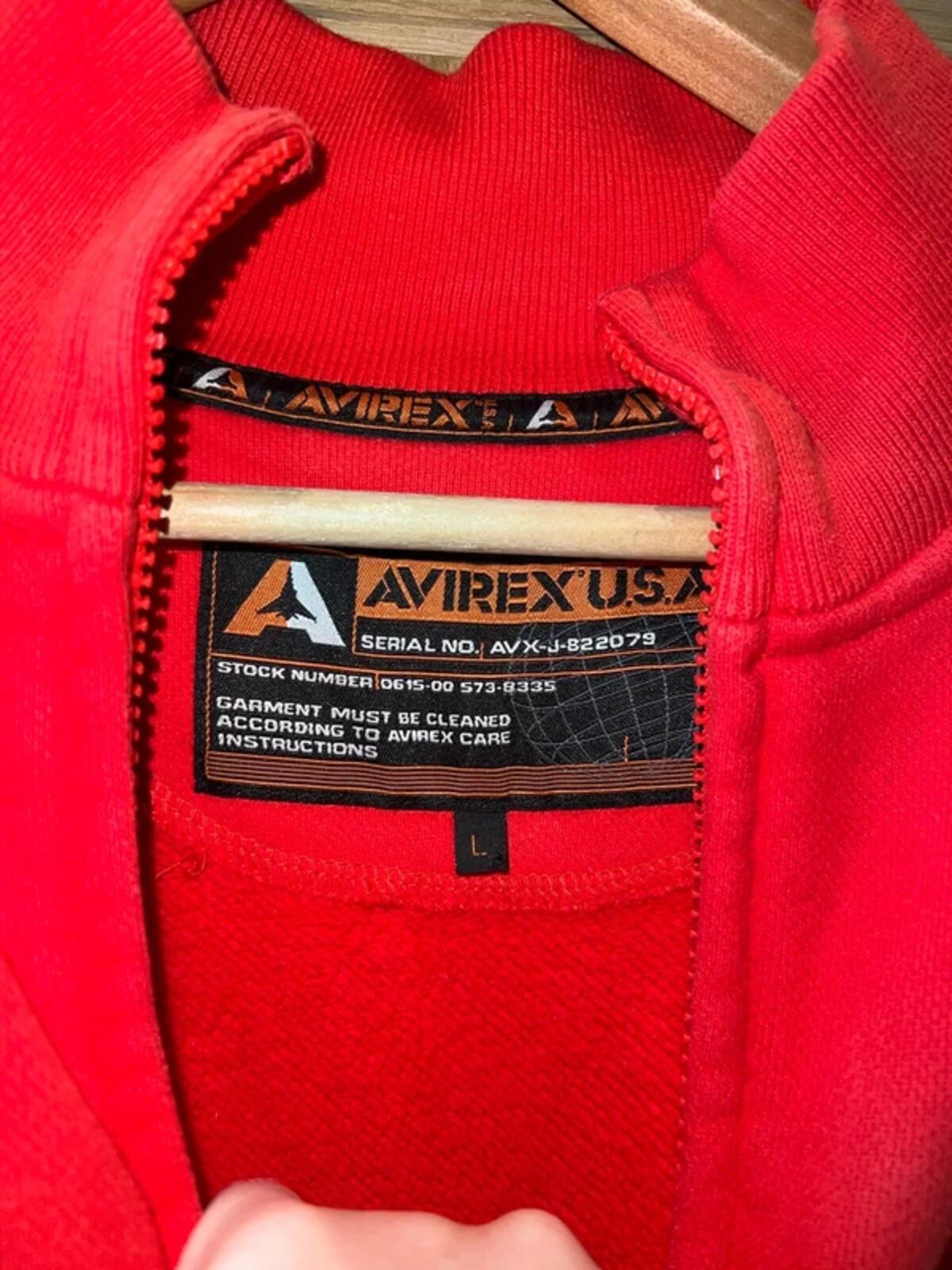 Vintage Avirex USA Red Aviation Jacket L
