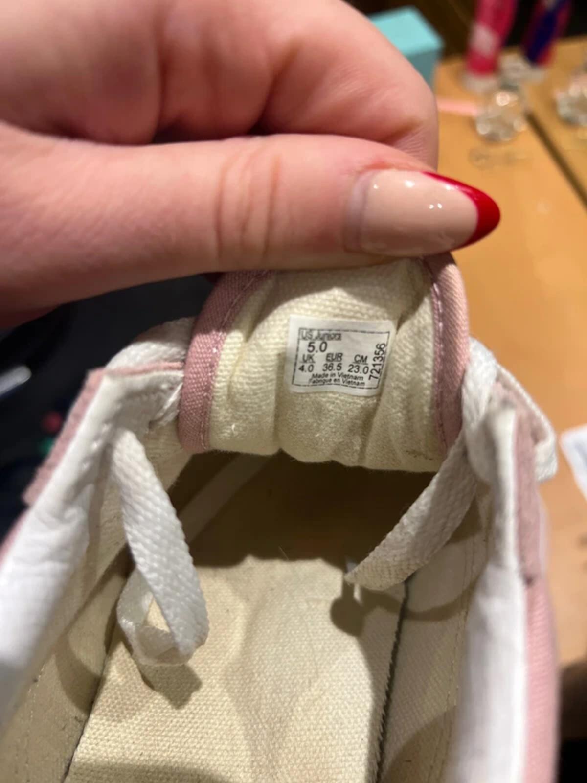 Vans Pink Suede Checkerboard Trainers UK4