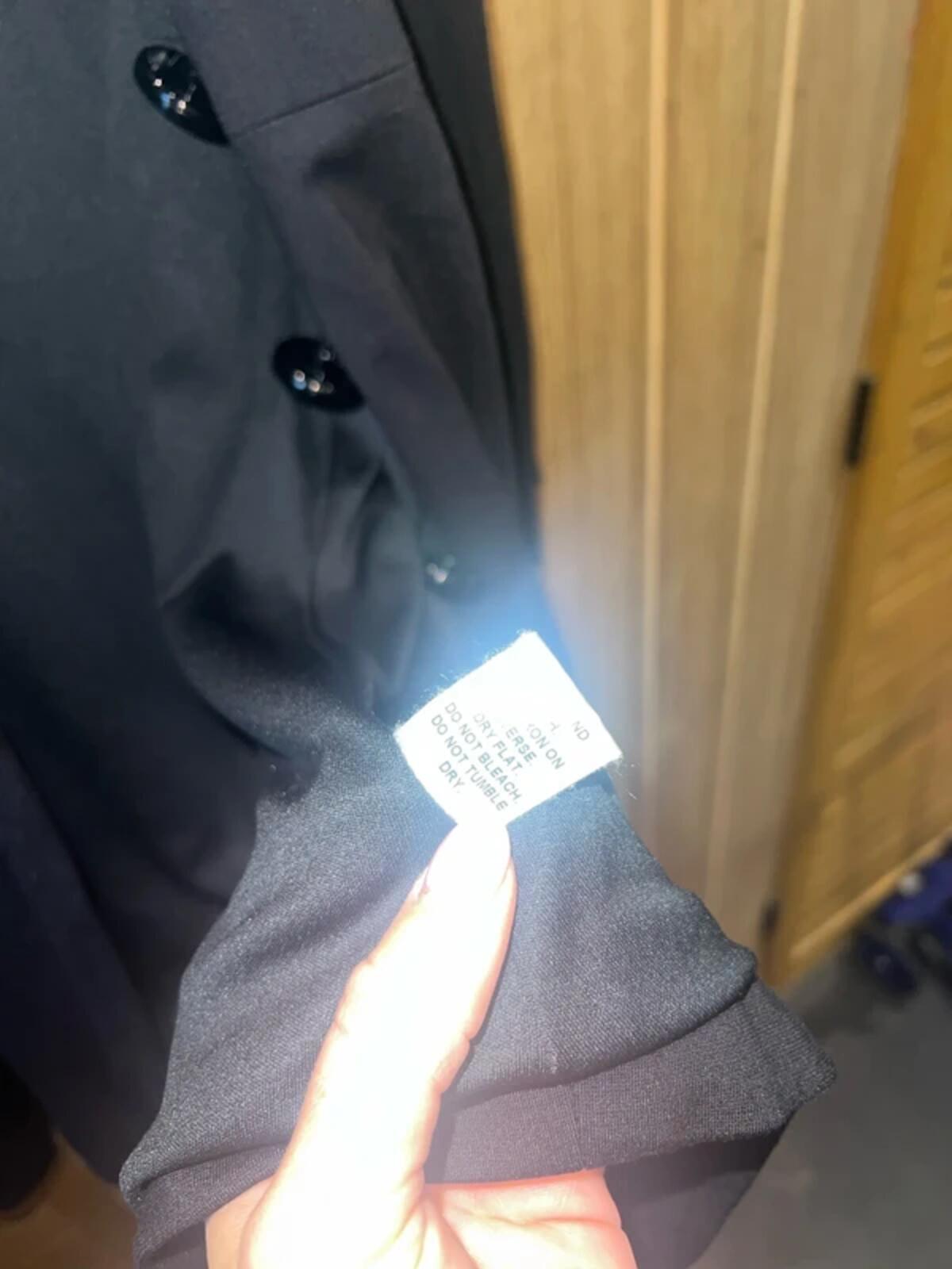 Ariana Black Long Blazer Jacket 12-14