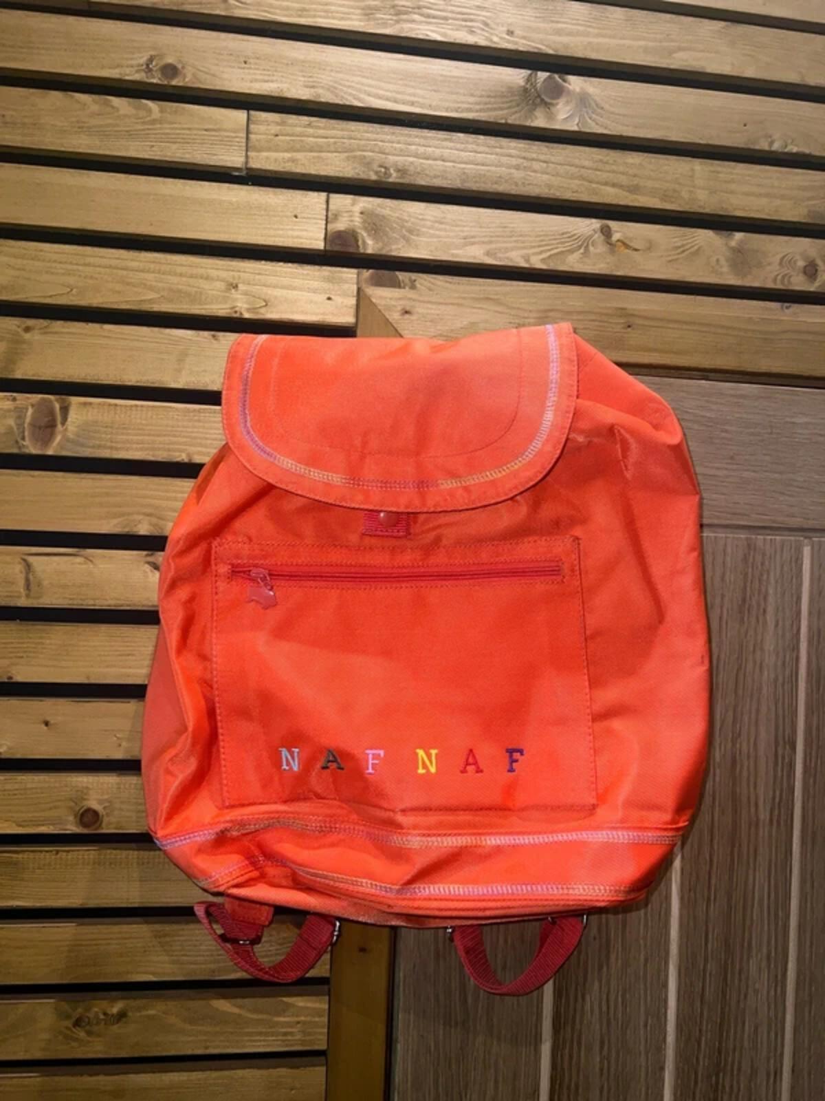 Vintage 1990s Naf Naf Orange Rucksack