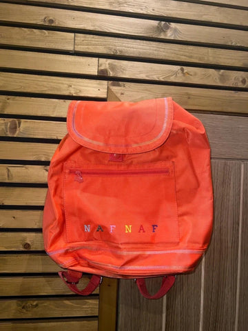 Vintage 1990s Naf Naf Orange Rucksack