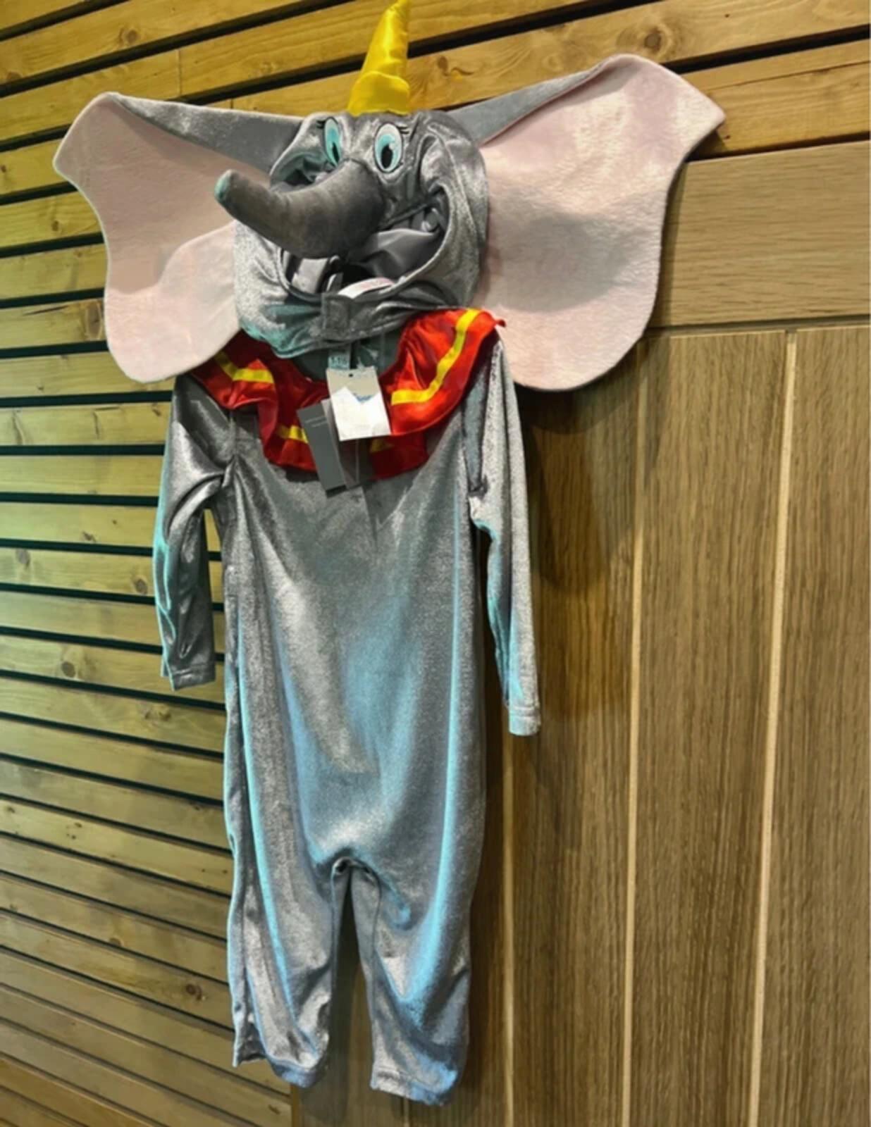 Disney Dumbo Elephant Fancy Dress Costume Onesie & Hat 12-18m NEW